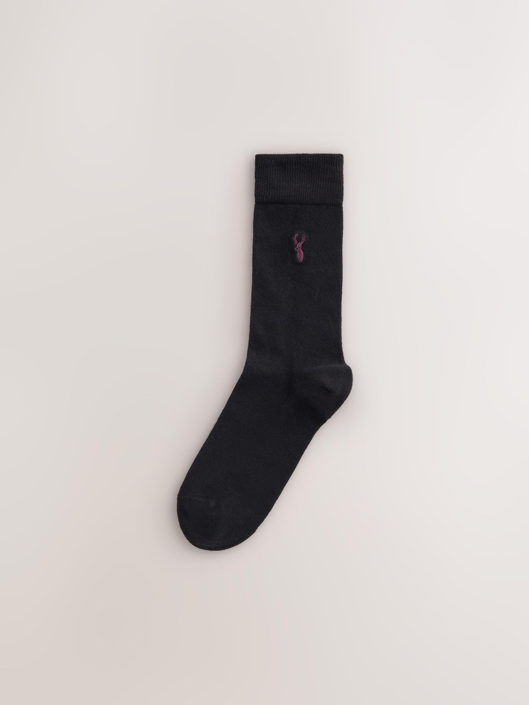 Next calzini ricamati cervi neri 39-43 freschezza duratura