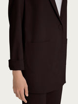 Ragno Compact Light blazer donna Chocolate Torte leggero elasticizzato