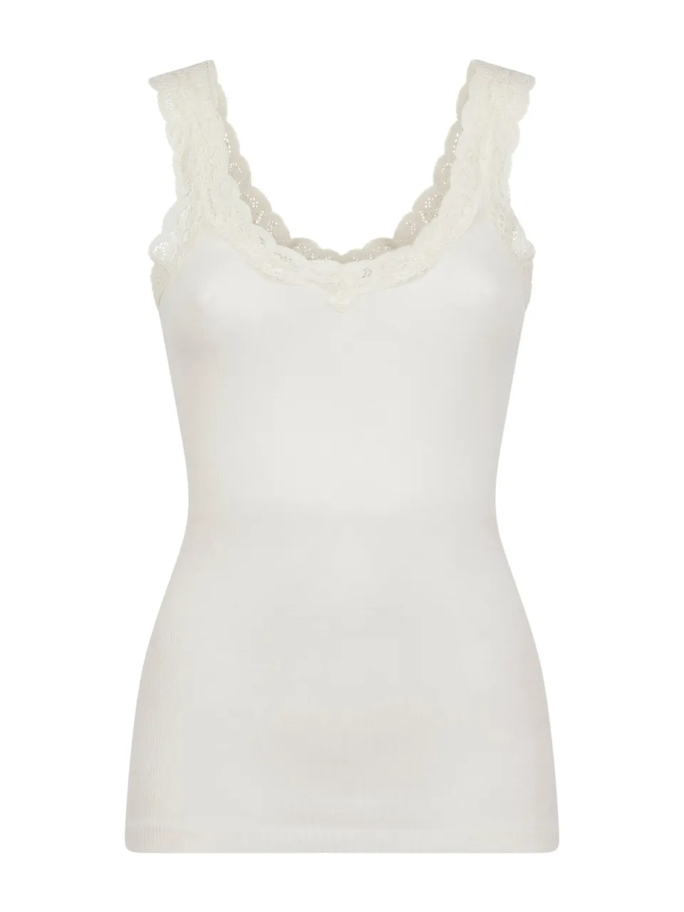 Ragno Wonderwool canottiera spalla stretta bianco lana merino