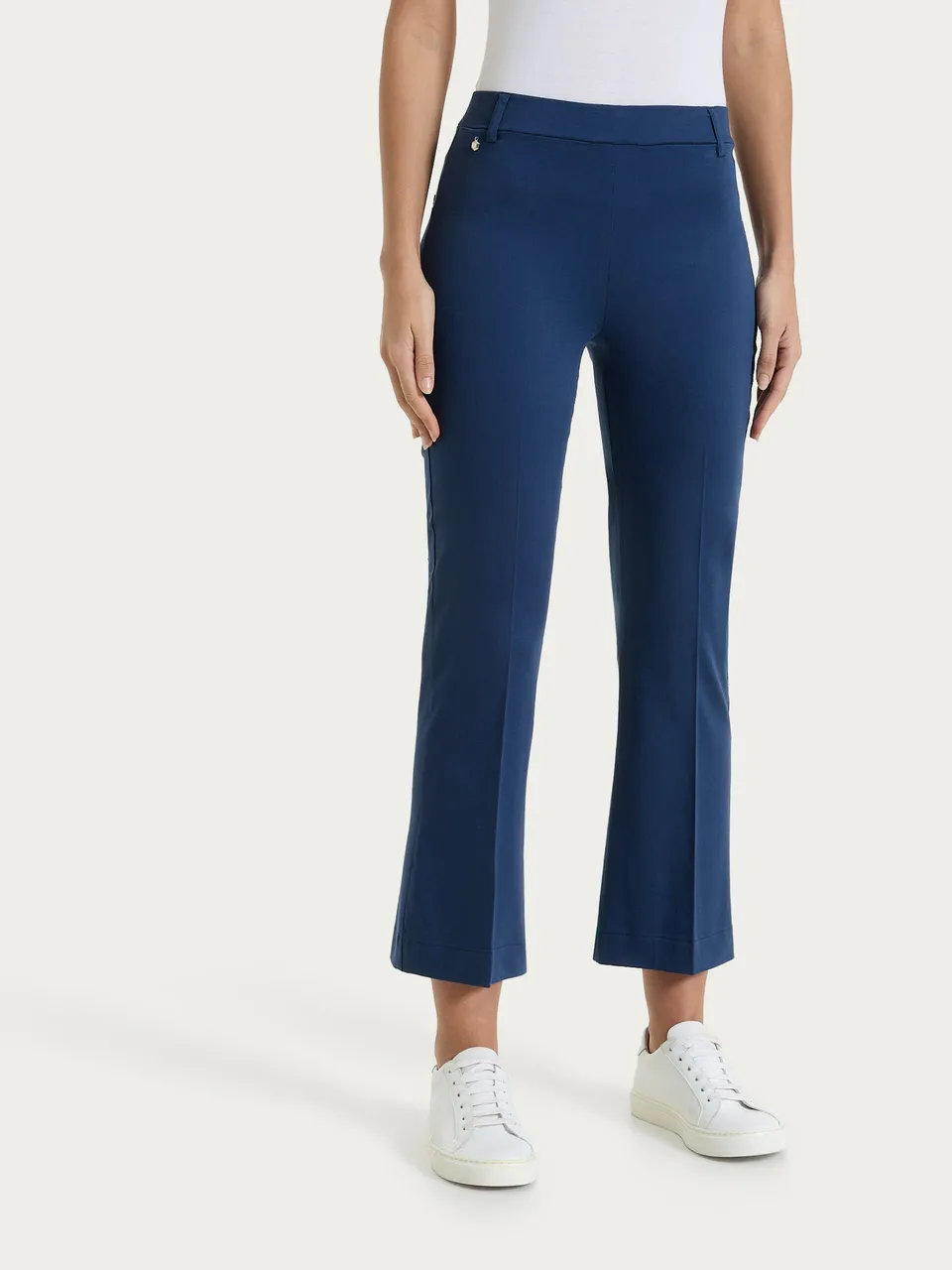 Ragno Satin Power pantalone flare Oceana cotone