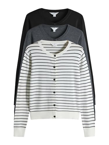 Next The Set Cardigan Punto Fino Donna Confezione da 3