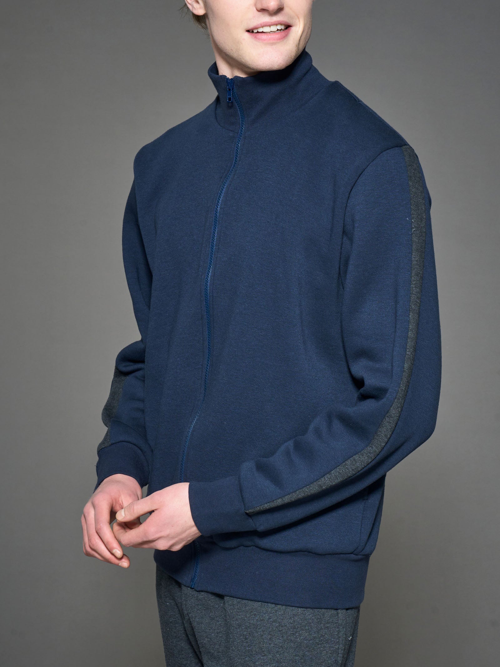 Ragno Comfort tuta felpata collo alto Fant. Navy Blazer