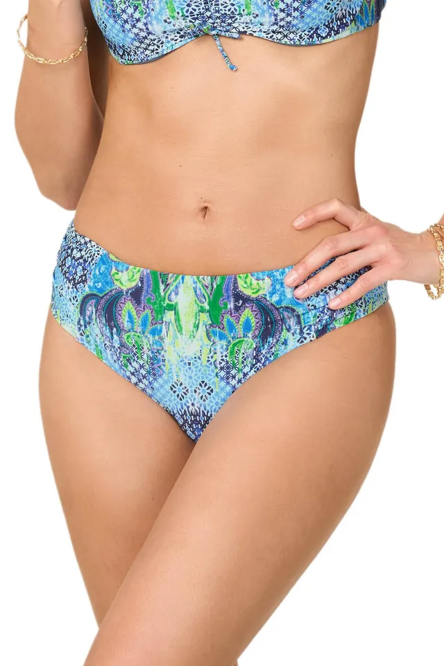 Goldenpoint Samba slip bikini fianco alto mandala multicolor