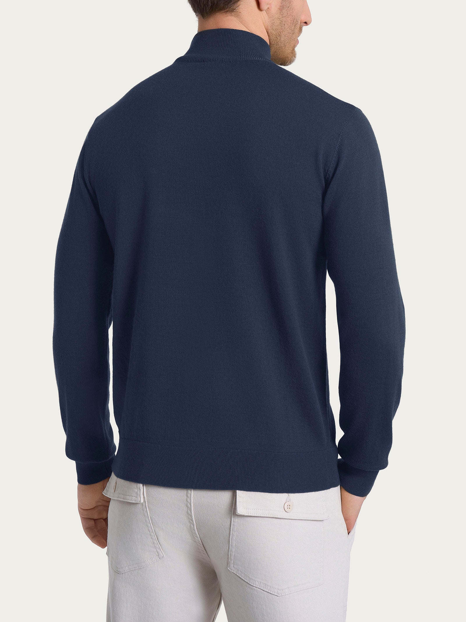 Ragno Merino Soft lupetto uomo Indigo pura lana