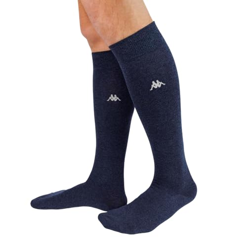 Kappa calzettoni sportivi cotone uomo 4 paia blu grigio