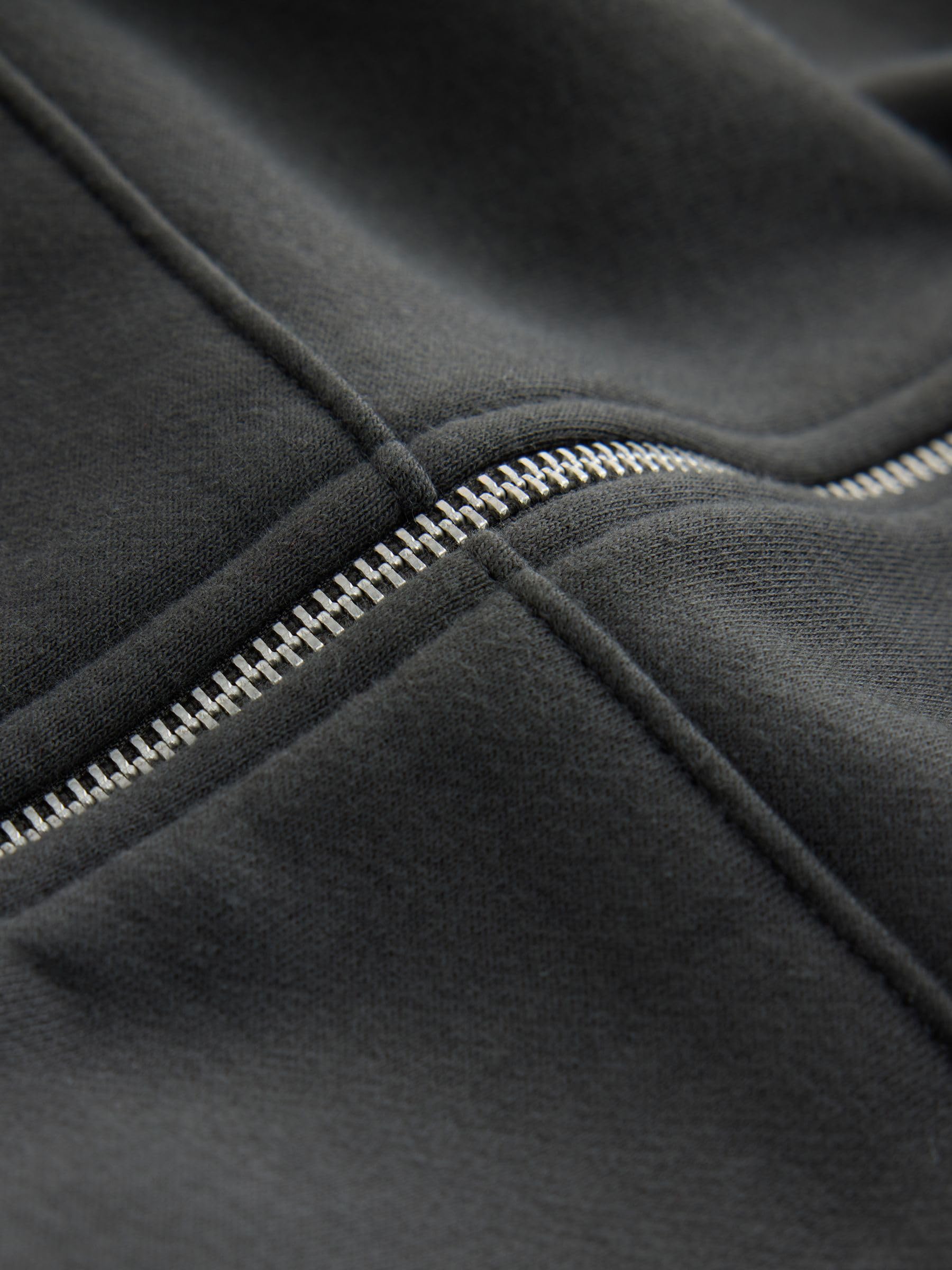 Geo Next felpa zip uomo cappuccio jersey cotone pesante