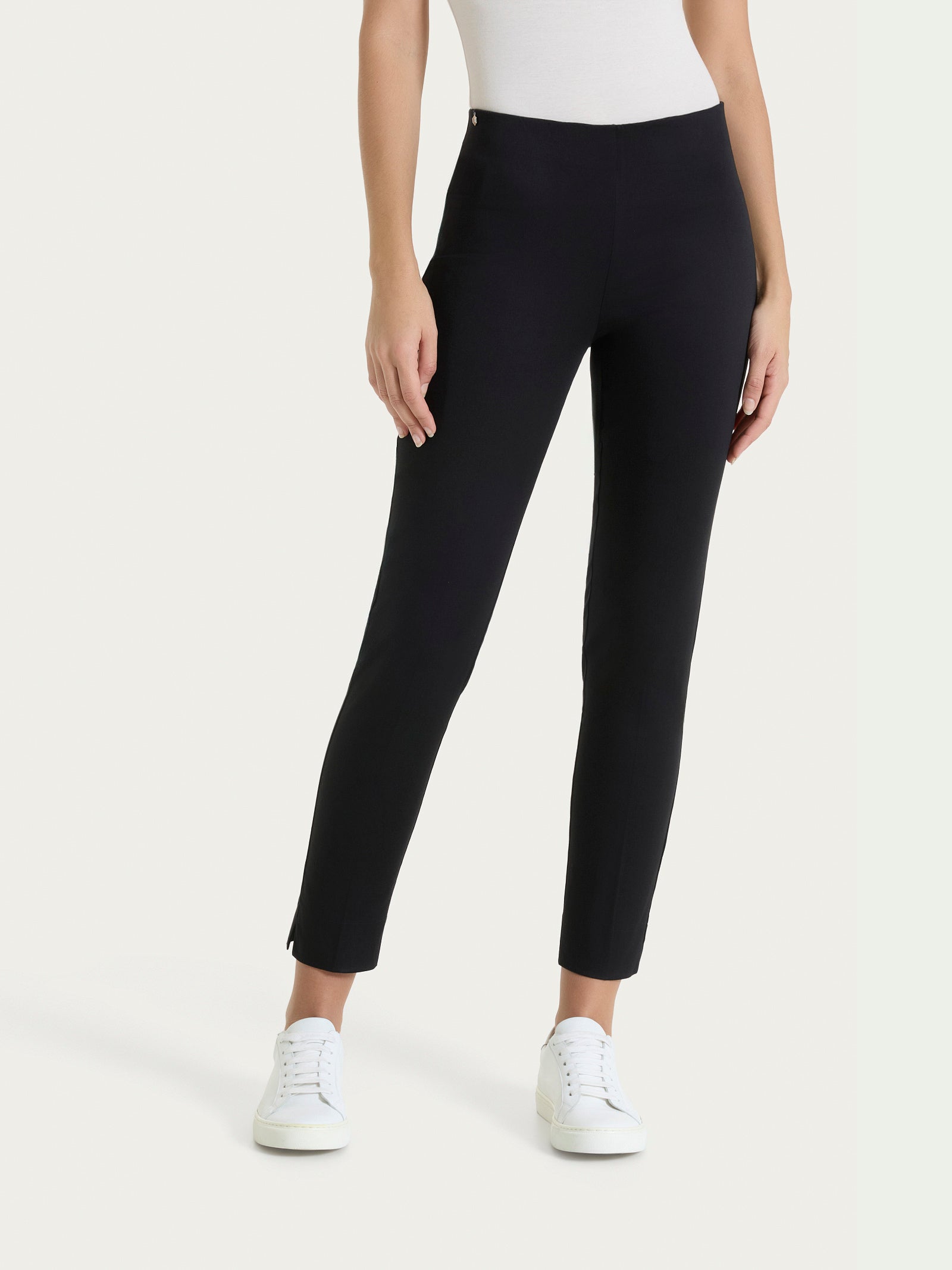 Ragno Satin Power pantalone capri nero skinny