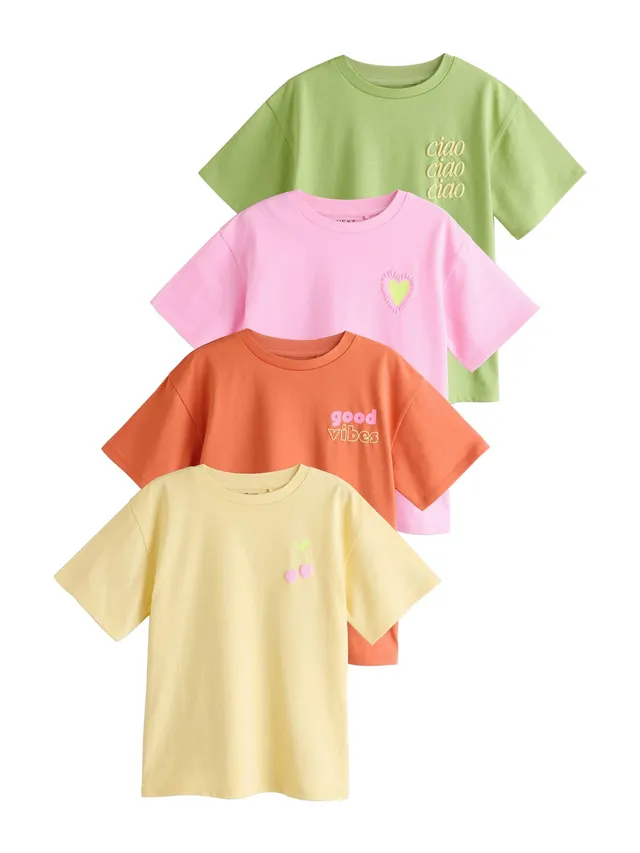 Geo Next Ragazza 4 T-Shirt Stampa Grafica Taglia 152