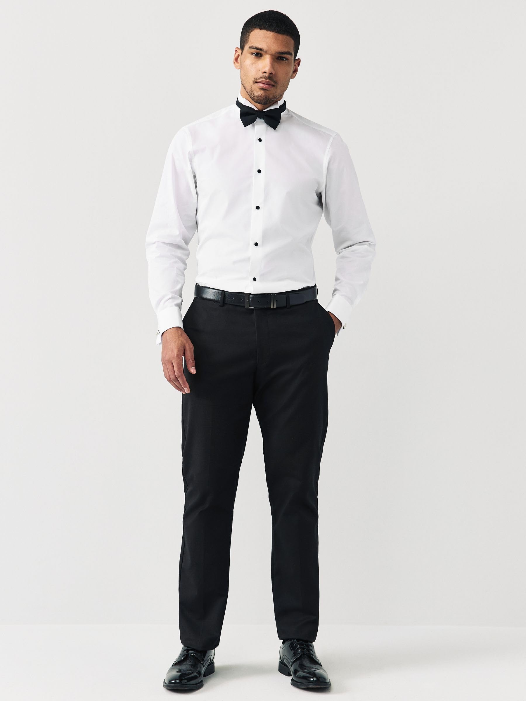 Next Set Camicia Polsino Doppio Papillon Taglia 40