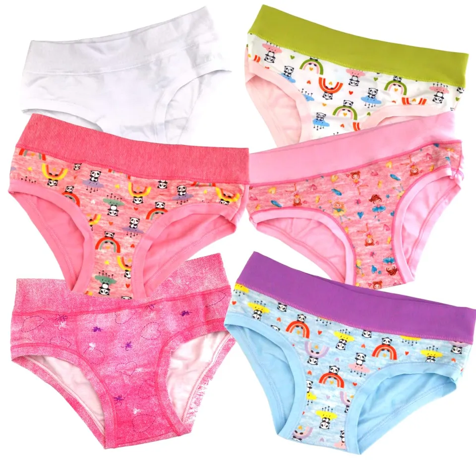 Lady C Emy slip bimba cotone 6 paia colori assortiti