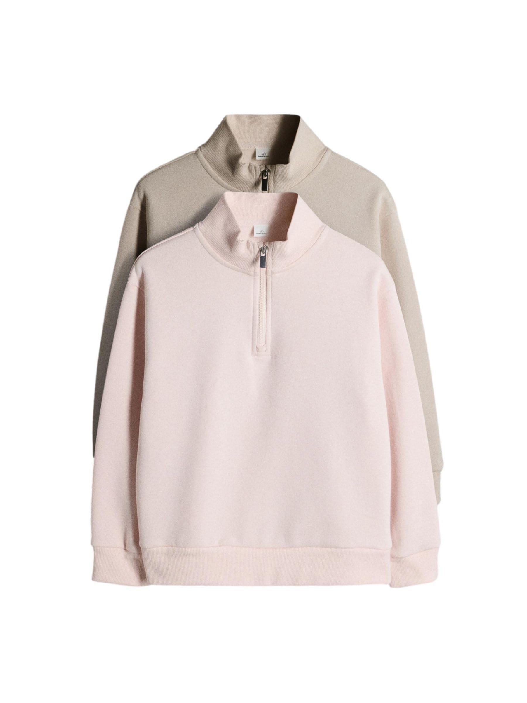 Geo Next The Set Felpa Bambina Zip Collo Confezione 2 Pezzi Jersey