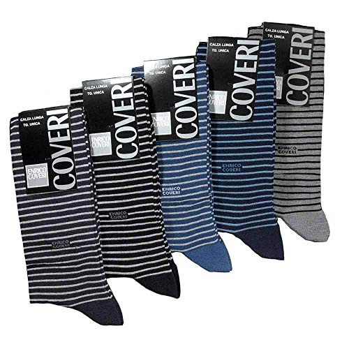 Lady C calzini uomo cotone elasticizzato 5 paia fantasia