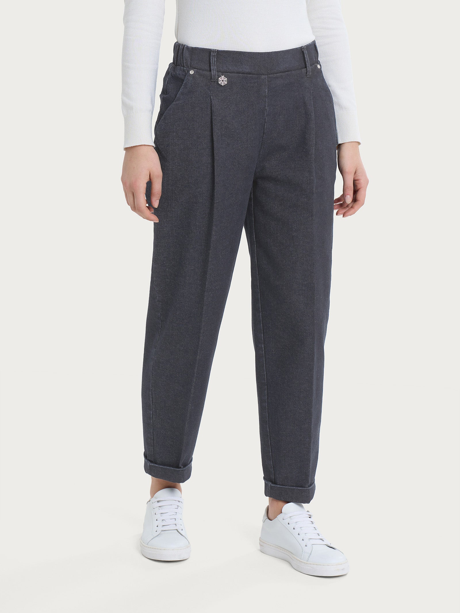 Ragno Super Denim carota jeans Ferro tapered elasticizzato