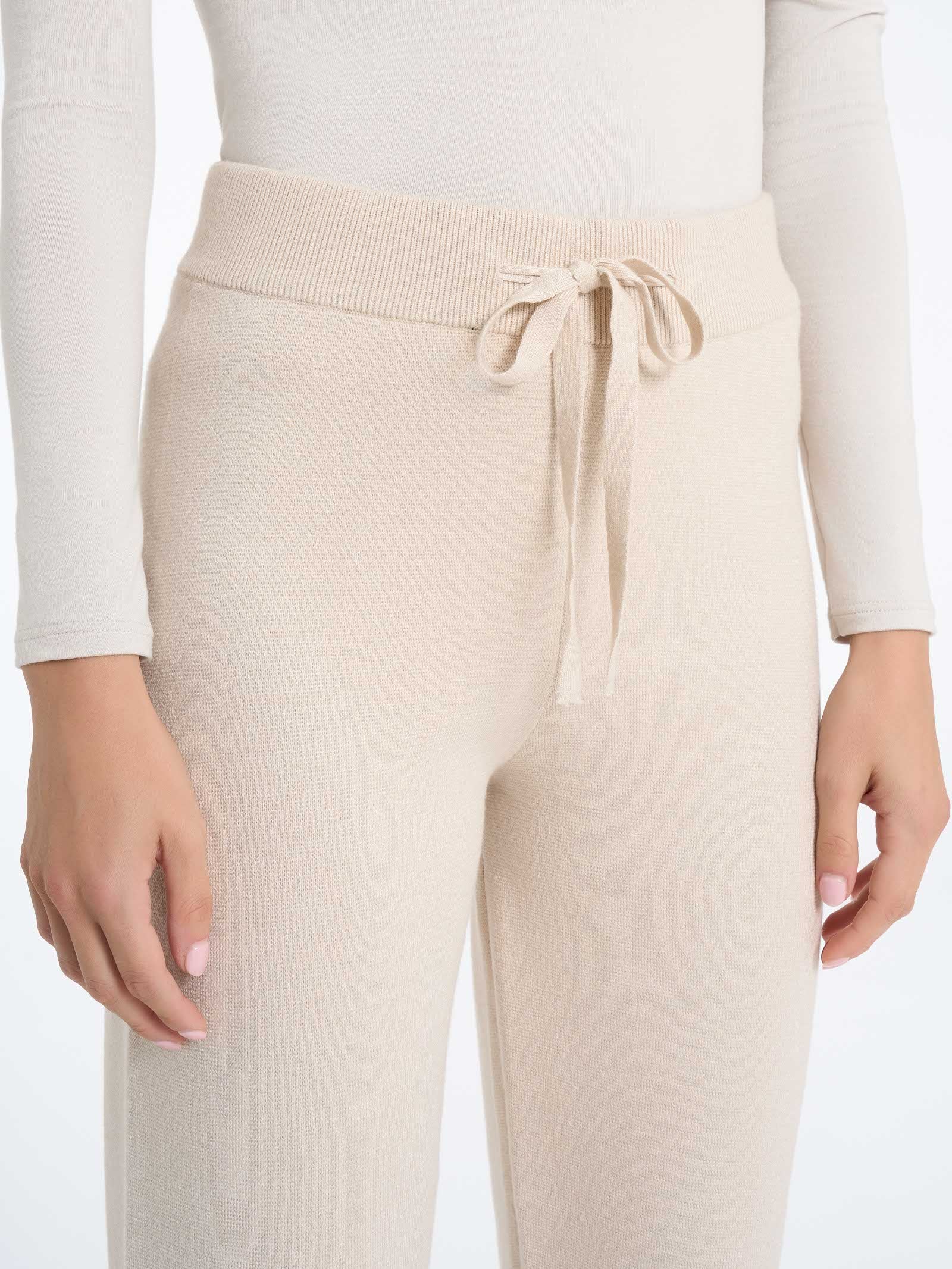 Ragno Super Soft pantalone sigaretta Champignon con coulisse