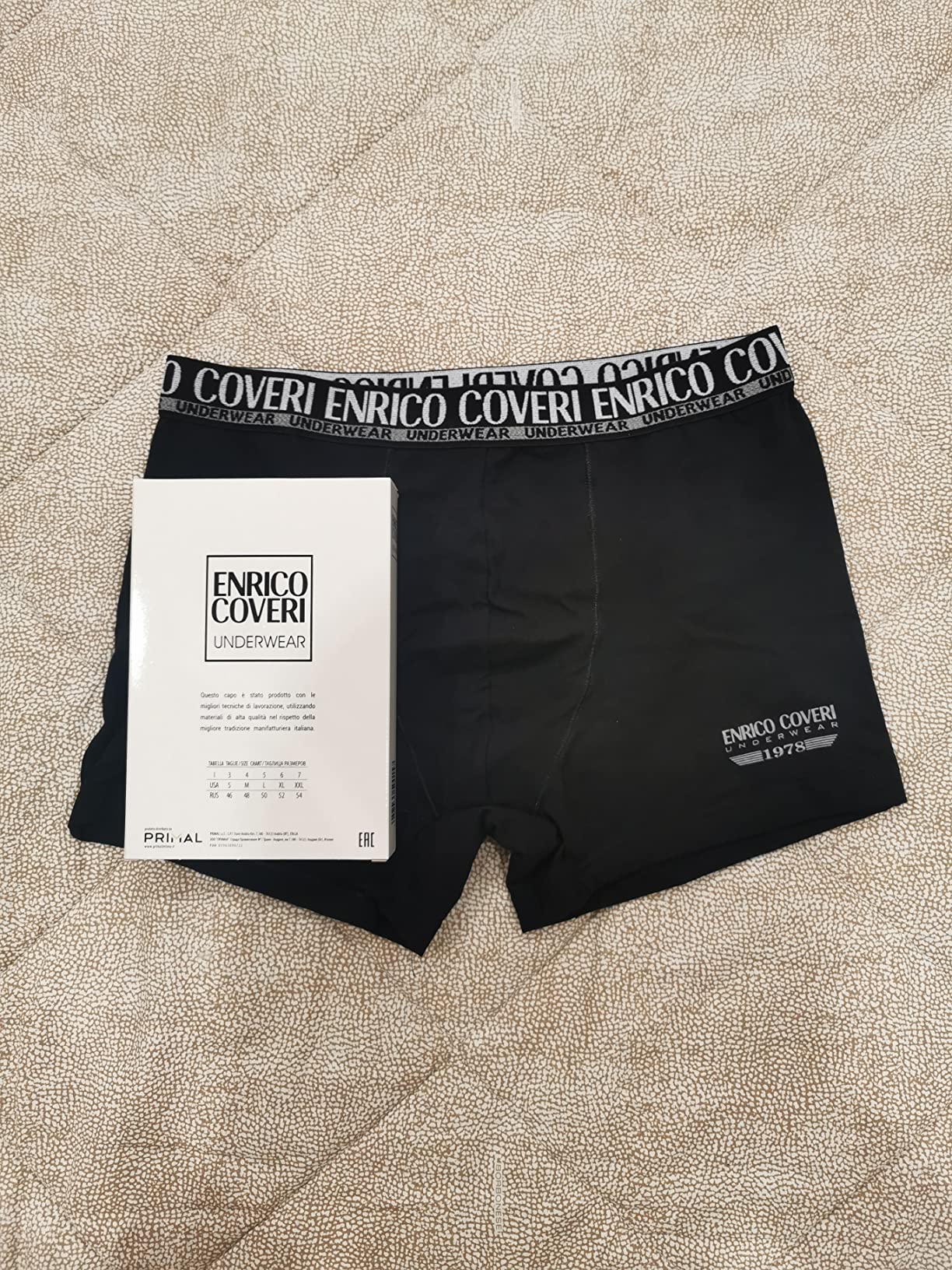 Enrico Coveri Boxer Uomo Cotone 6 Pezzi Taglia M Elasticizzati