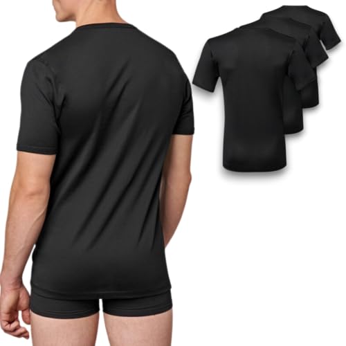 Lady C maglia intima uomo filo di Scozia 3 pezzi manica corta