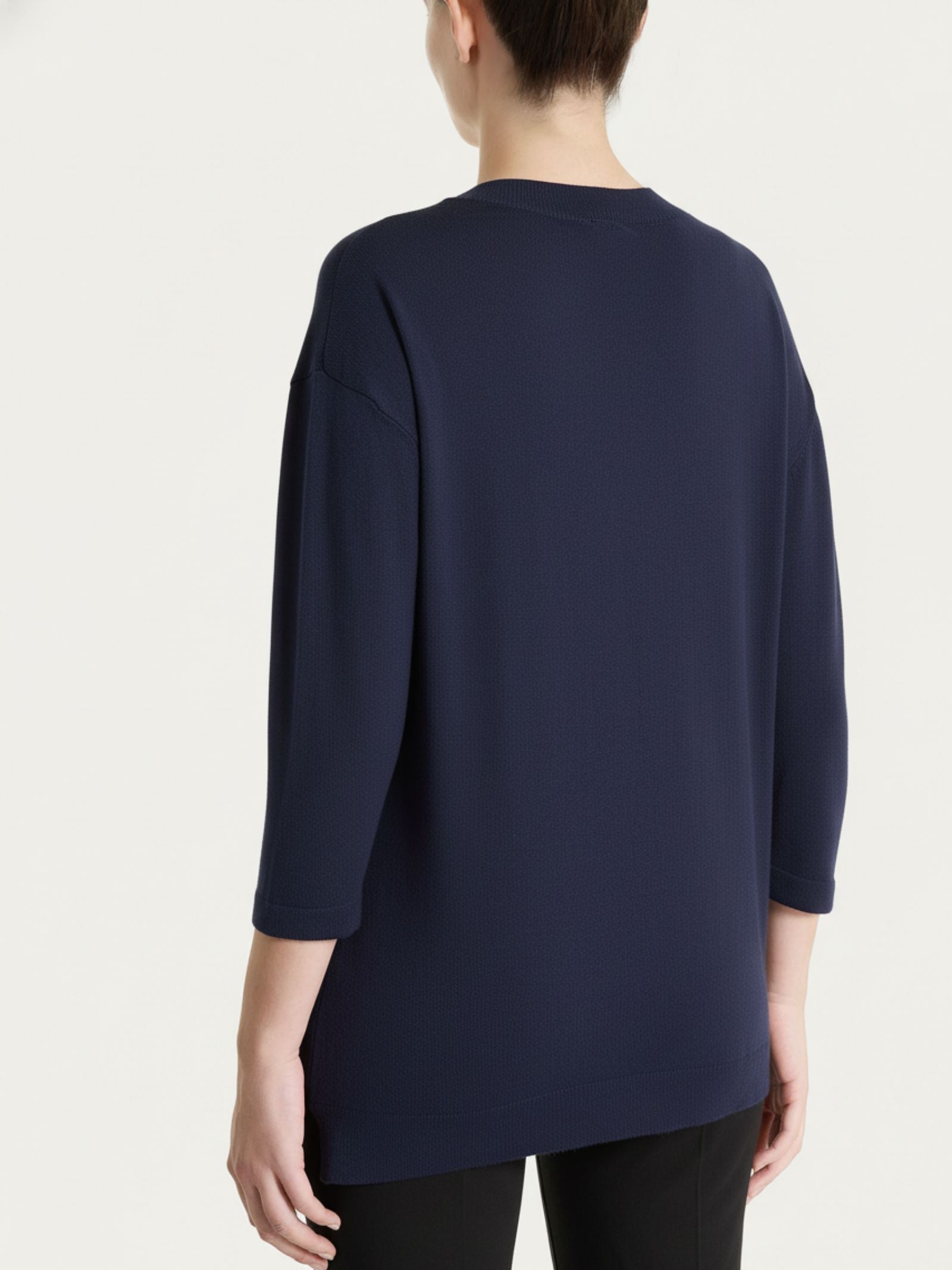 Ragno Summertime Maglia Scollo V Donna Blu Manica 3/4