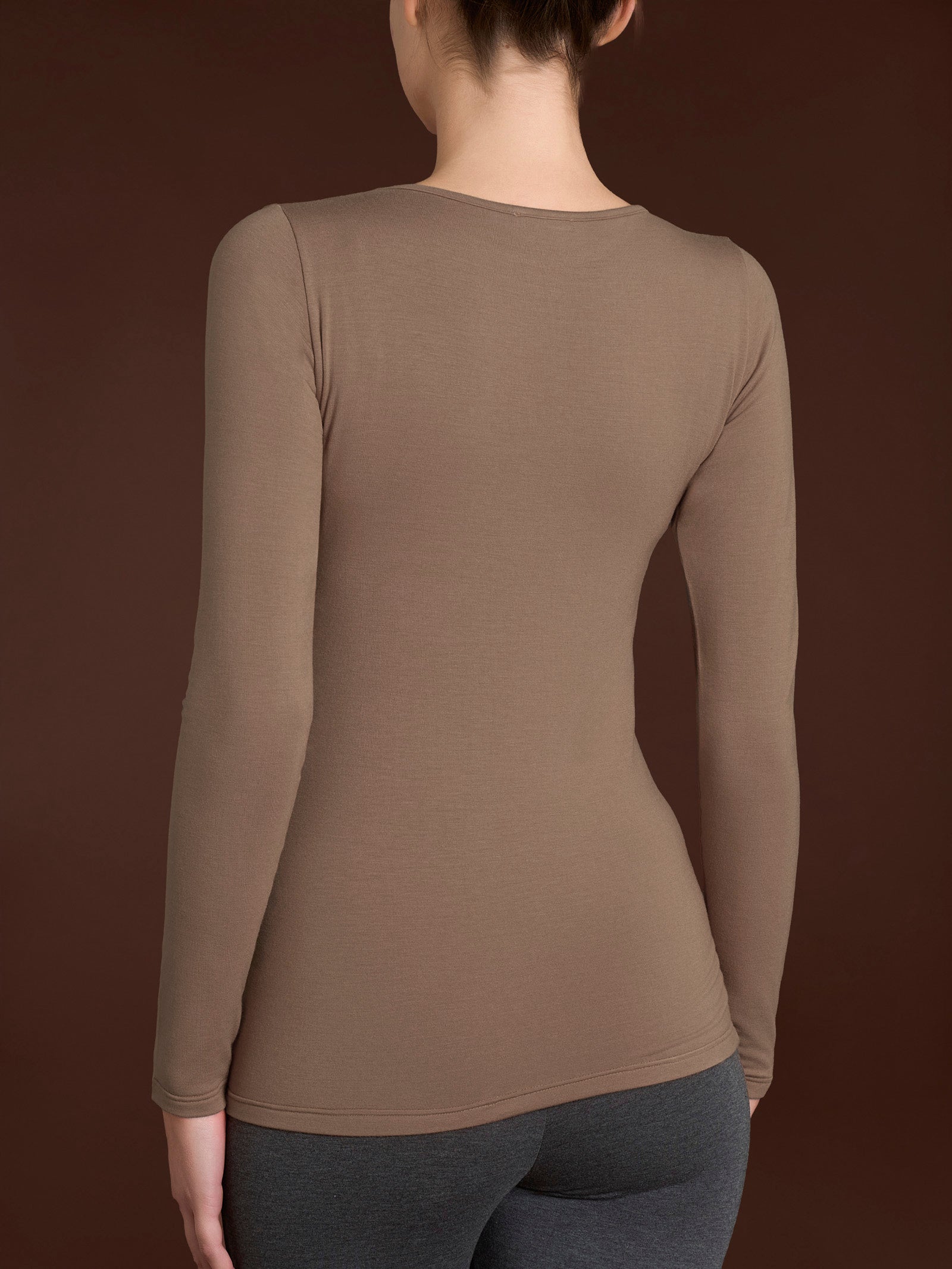 Ragno Viscosa Summer Maglia Barchetta Pine Bark manica lunga