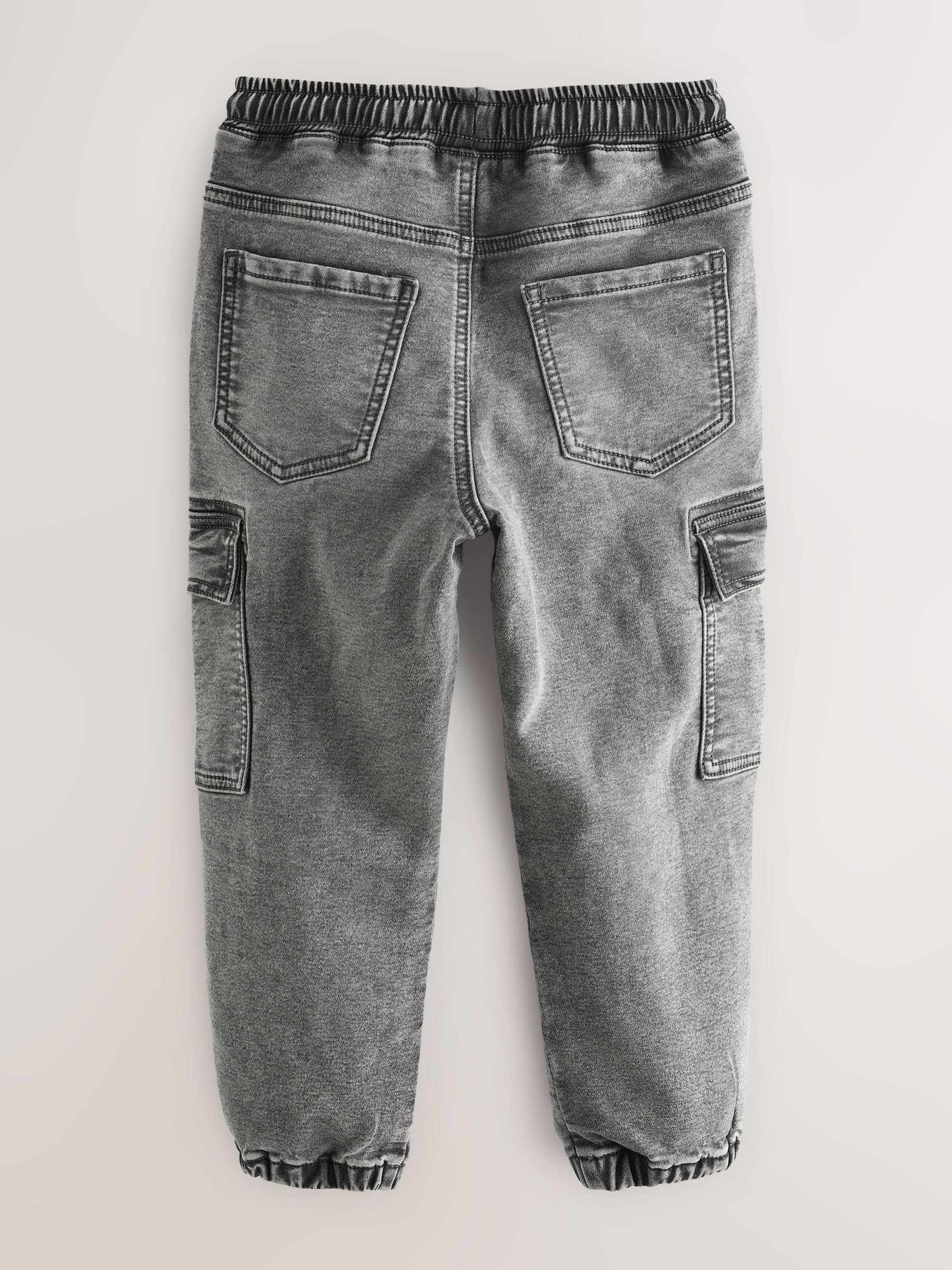 Next Ragazzo Jeans Cargo 98 grigio vita elasticizzata