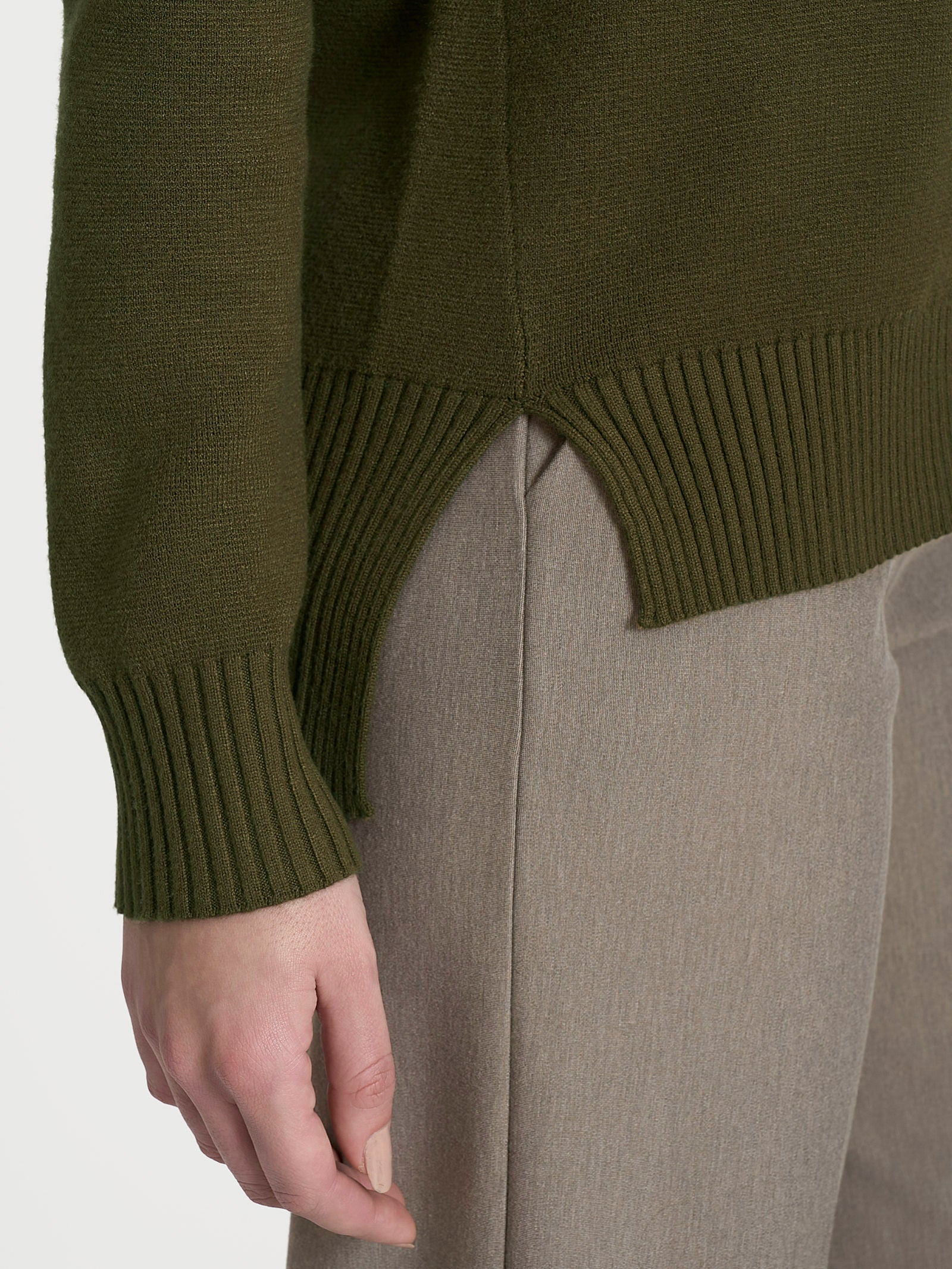 Ragno Four Seasons cardigan dark olive viscosa