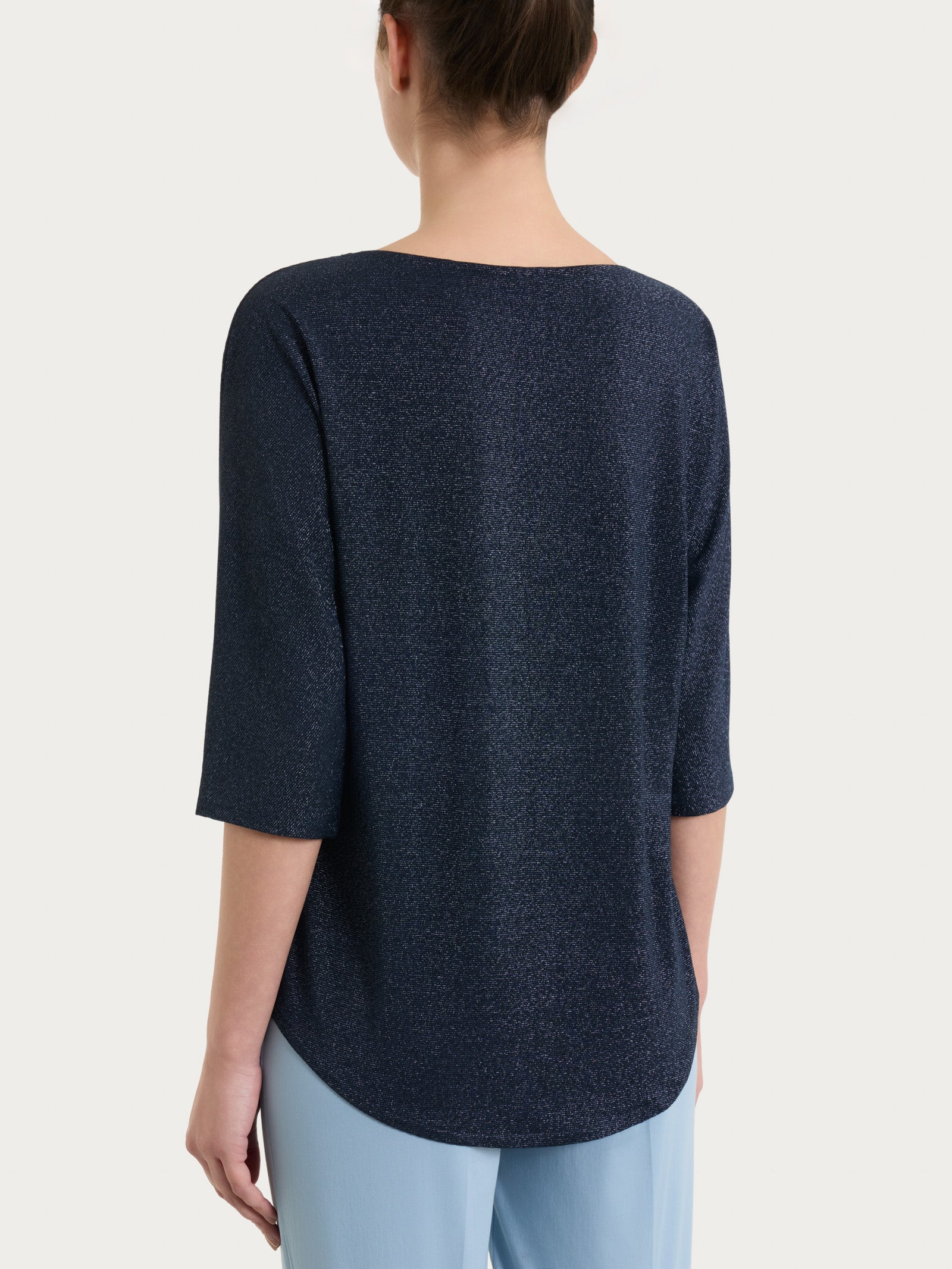 Ragno Summer Light Maglietta kimono righe bleu