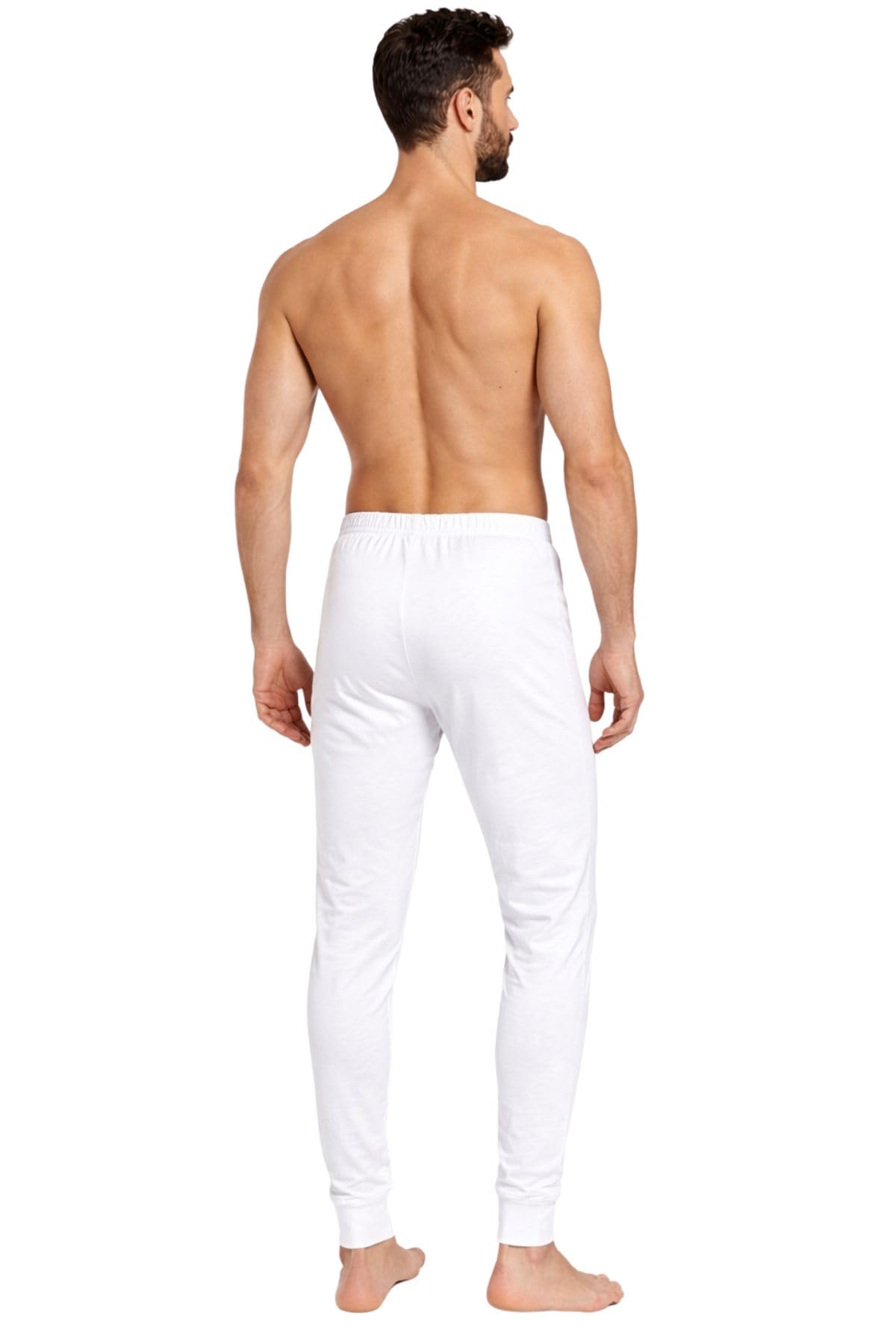 Lady C Calzamaglia Lunga Uomo Cotone Interlock Bianca S Termica