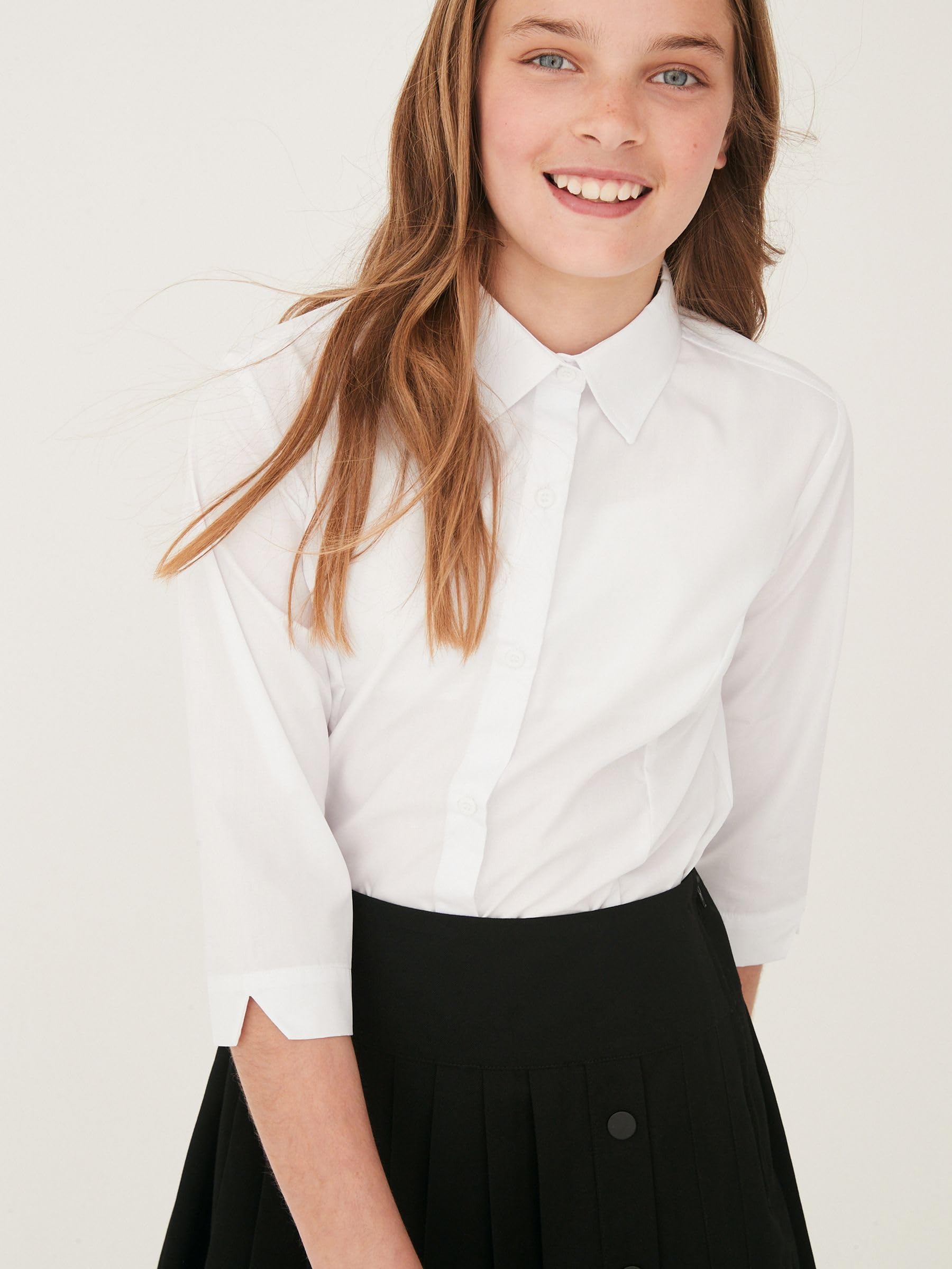 Next Premium Elasticizzate camicia scolastica 11 anni 2 pezzi cotone