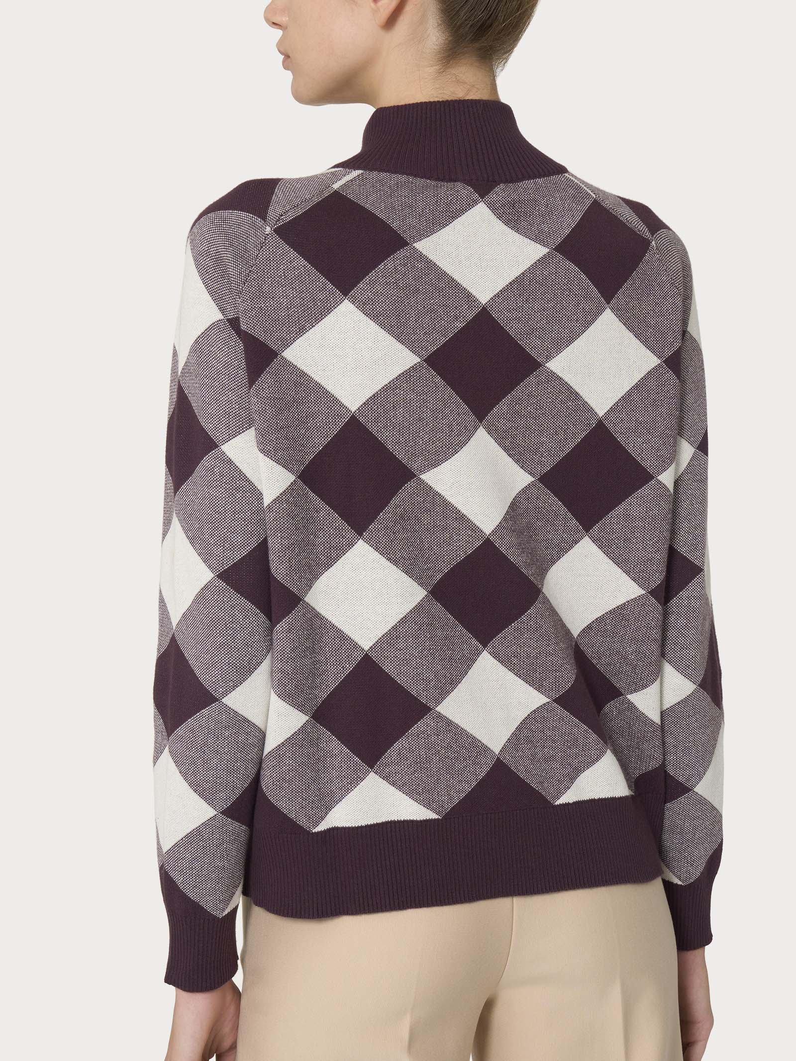 Ragno Winter Cotton bomber donna zip viola Plum Perfect