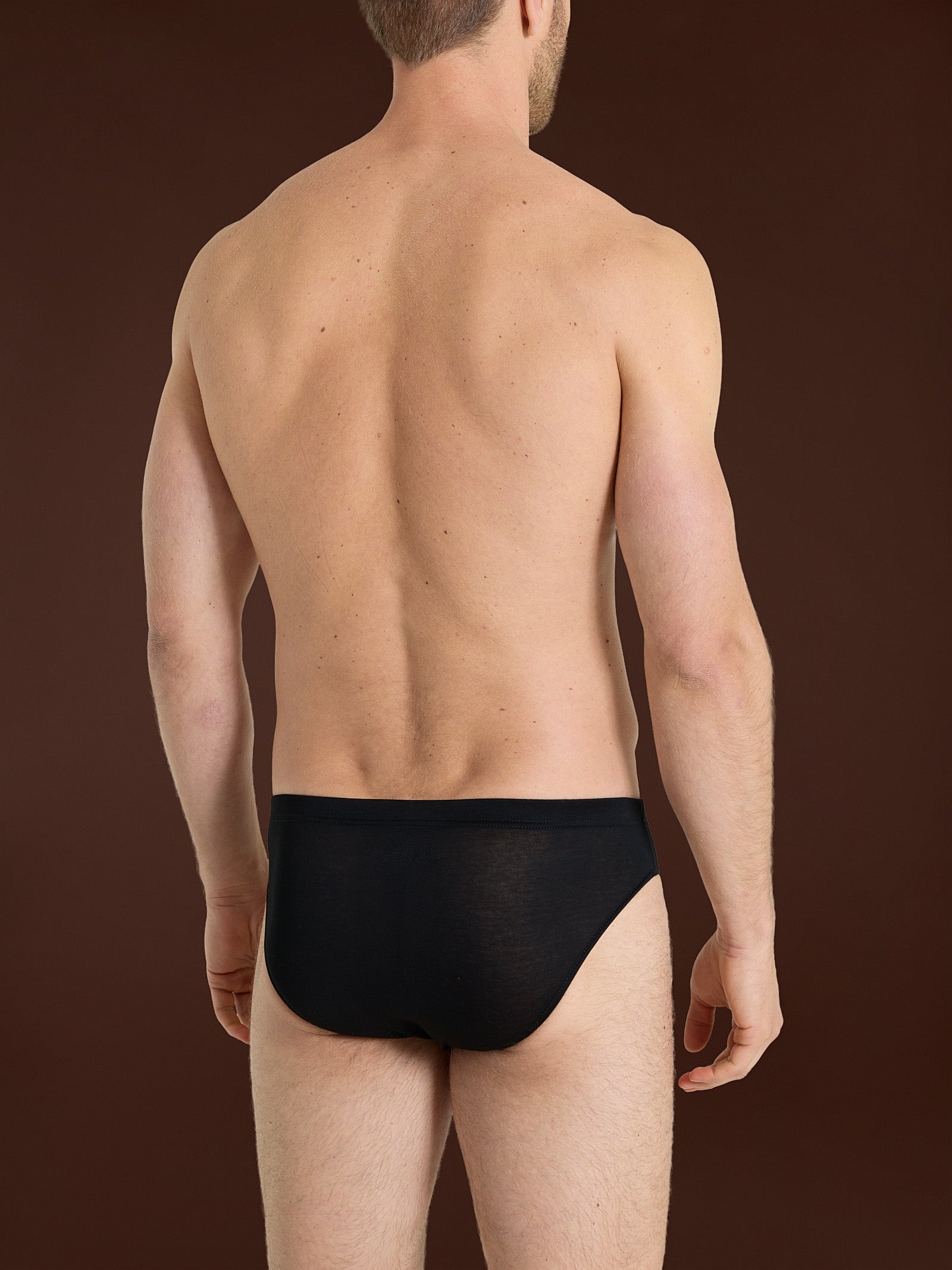 Ragno Silkotton slip cotone uomo nero puro cotone