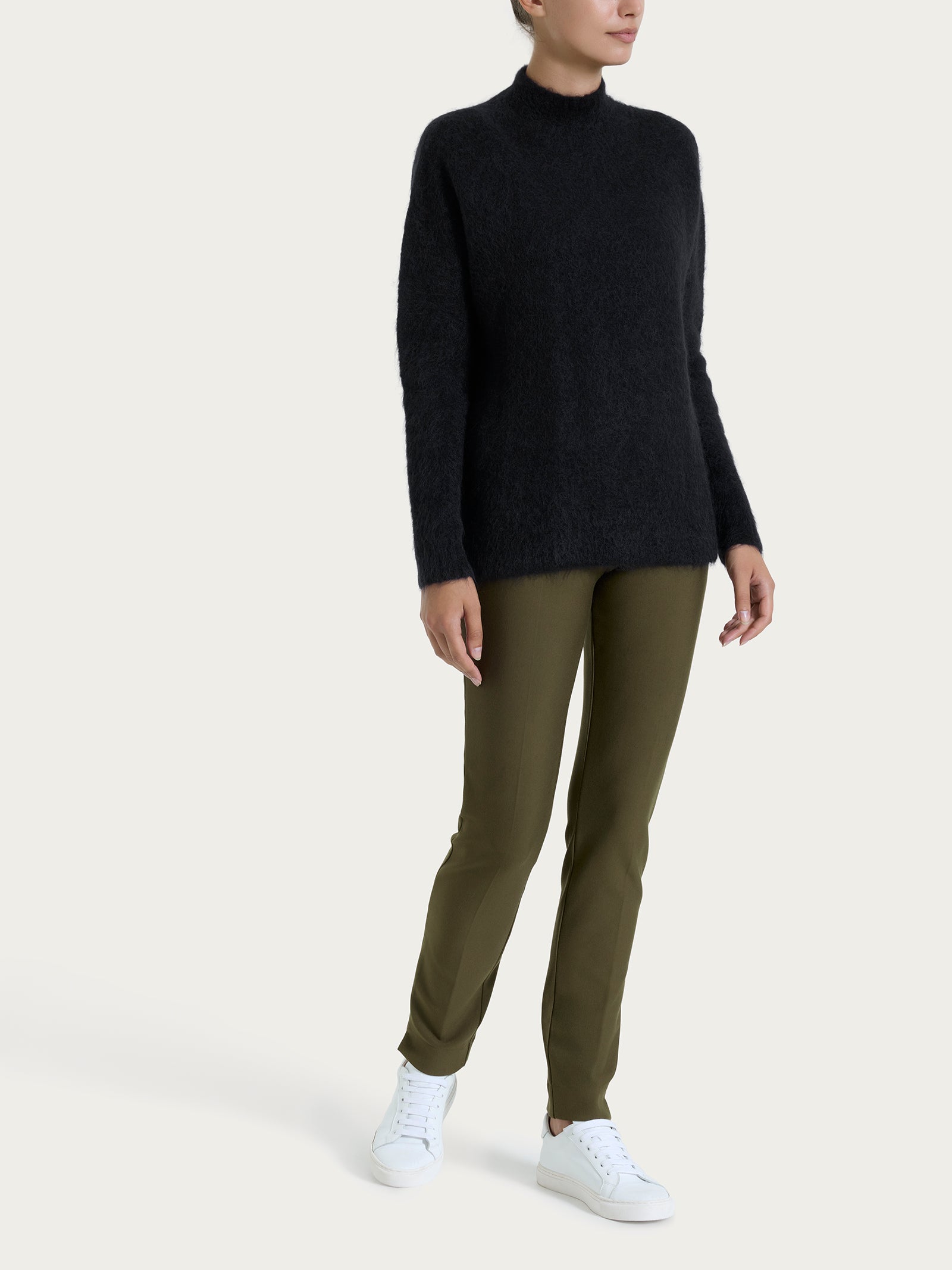 Ragno Merino Soft Lupetto maglia nero calda