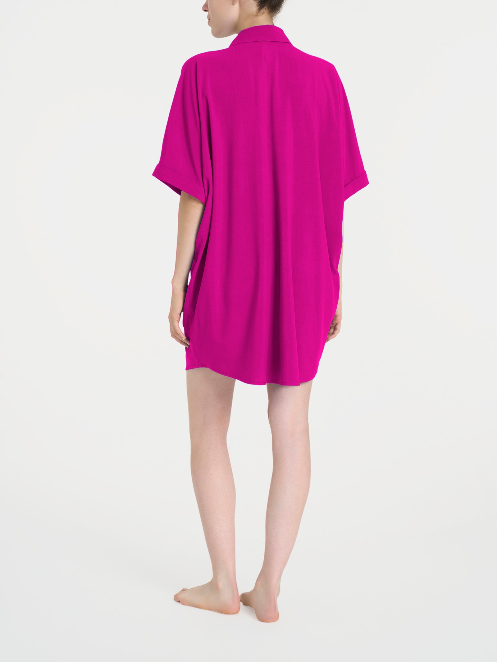 Ragno EcoSeta chemisier kimono wild aster viscosa