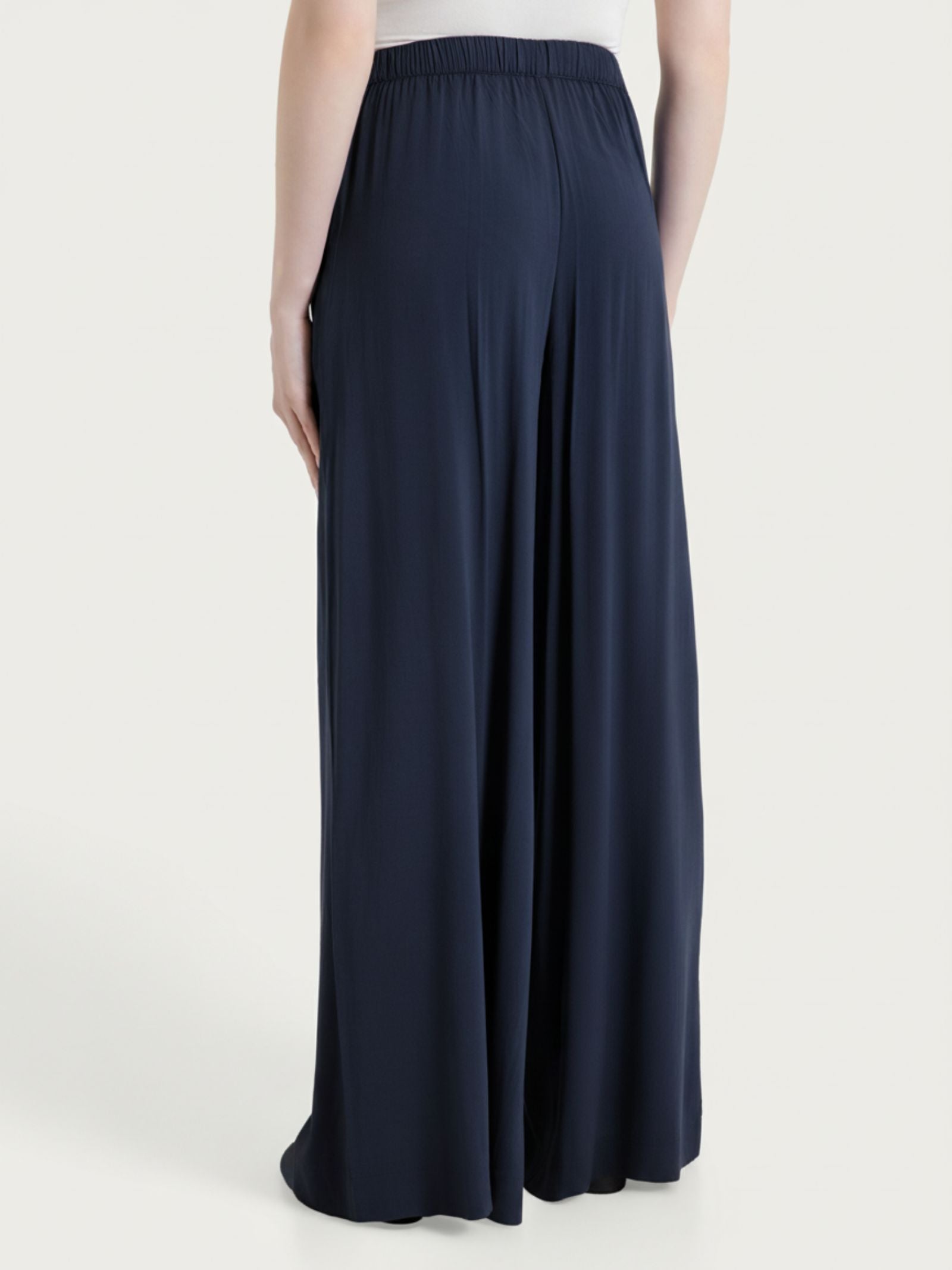 Ragno Viscosa Summer Pantalone Palazzo Bleu wide leg