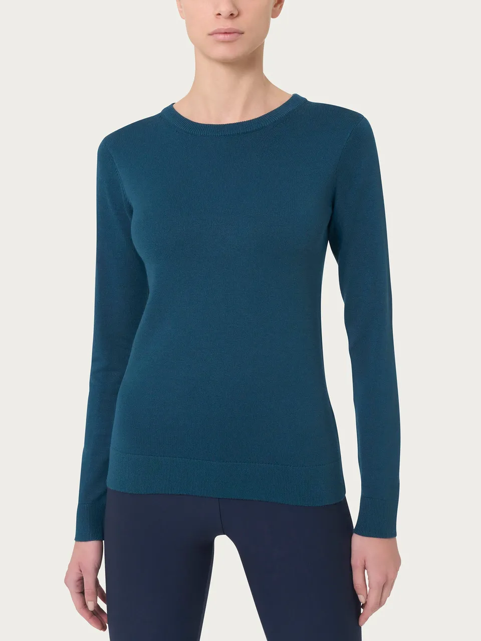 Ragno Four Seasons maglia girocollo reflecting pond manica lunga