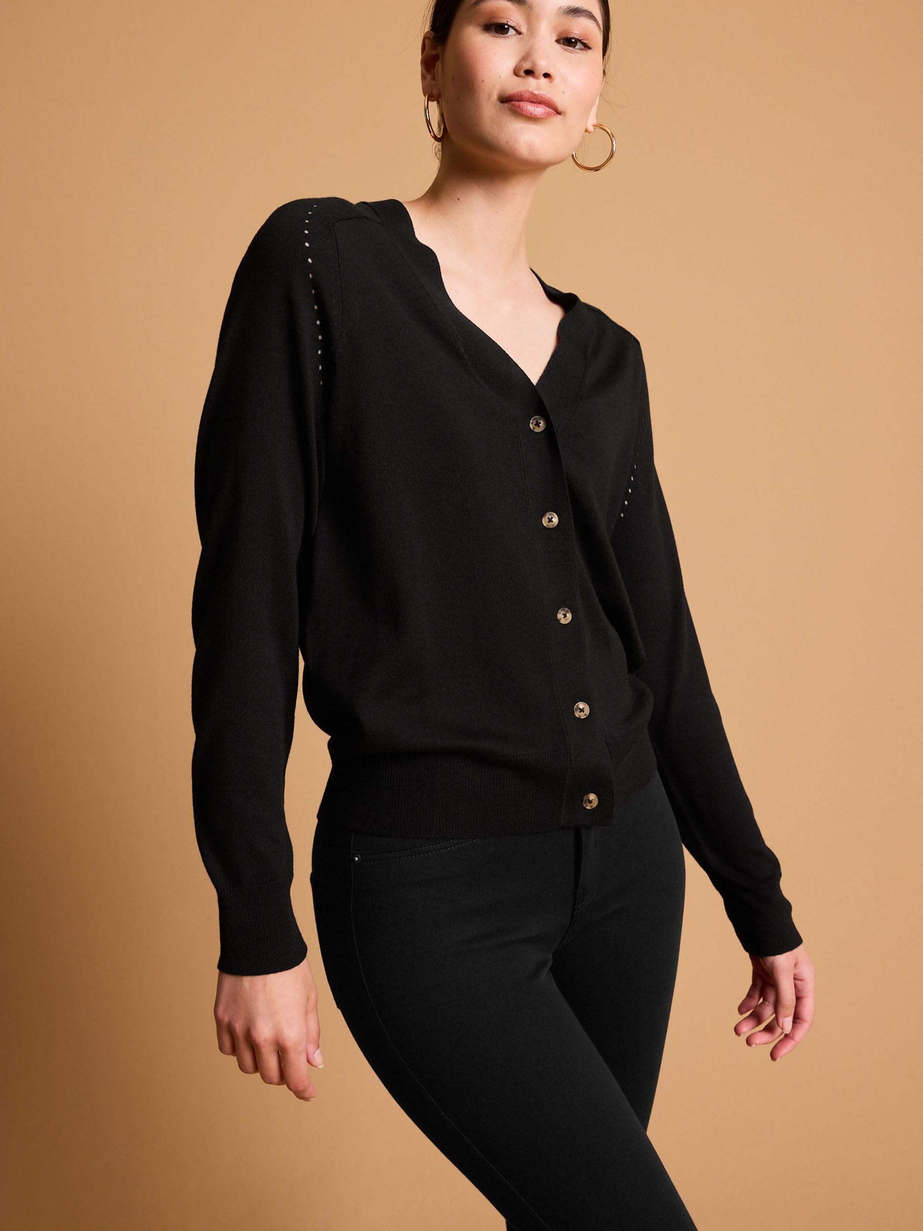 Next Cardigan Donna Maglia Bottoni Scollo V Leggero