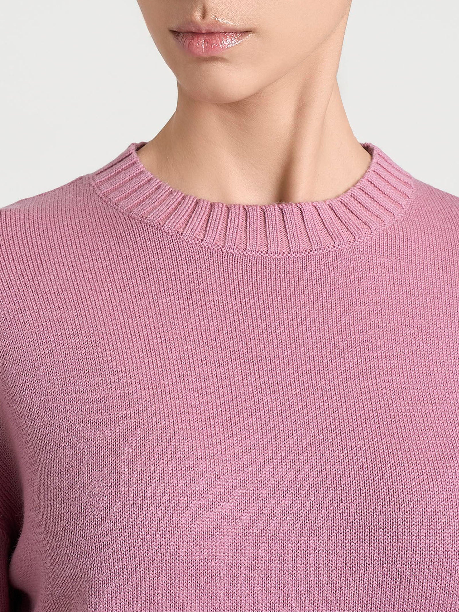 Ragno Merino Soft Maglia Girocollo Lilas pura lana