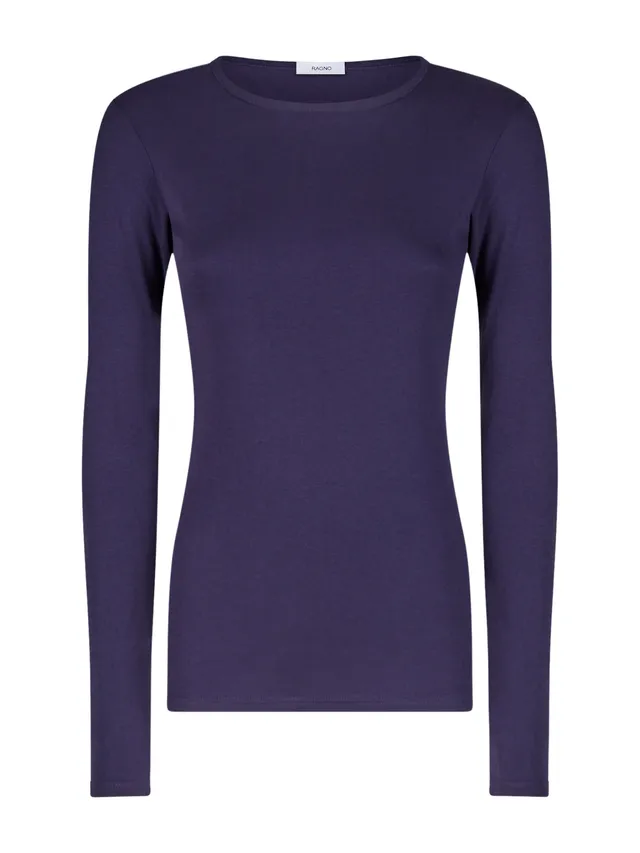 Ragno Thermo Cotton maglietta girocollo viola Ombra cotone