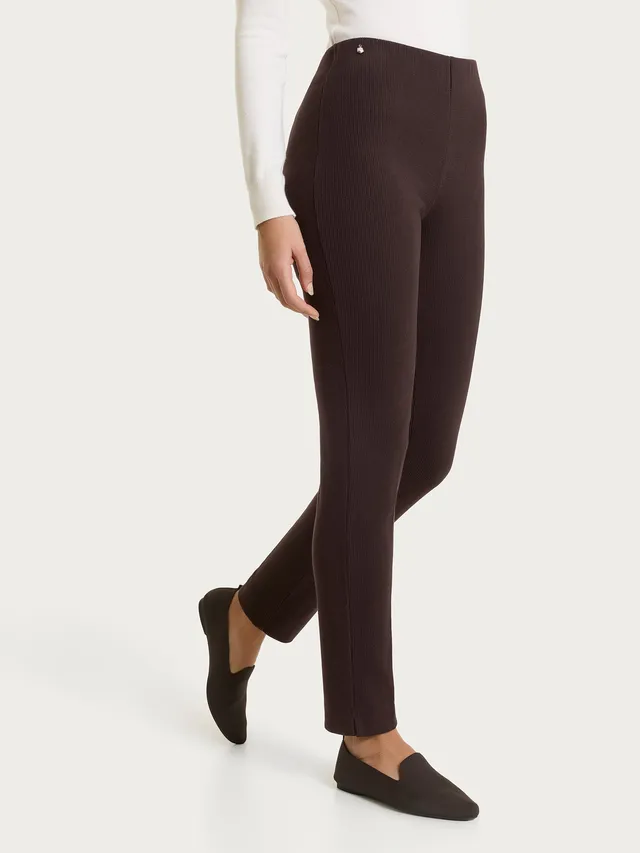 Ragno Relaxed Wardrobe Pantalone Sigaretta Velvet Chocolate Torte