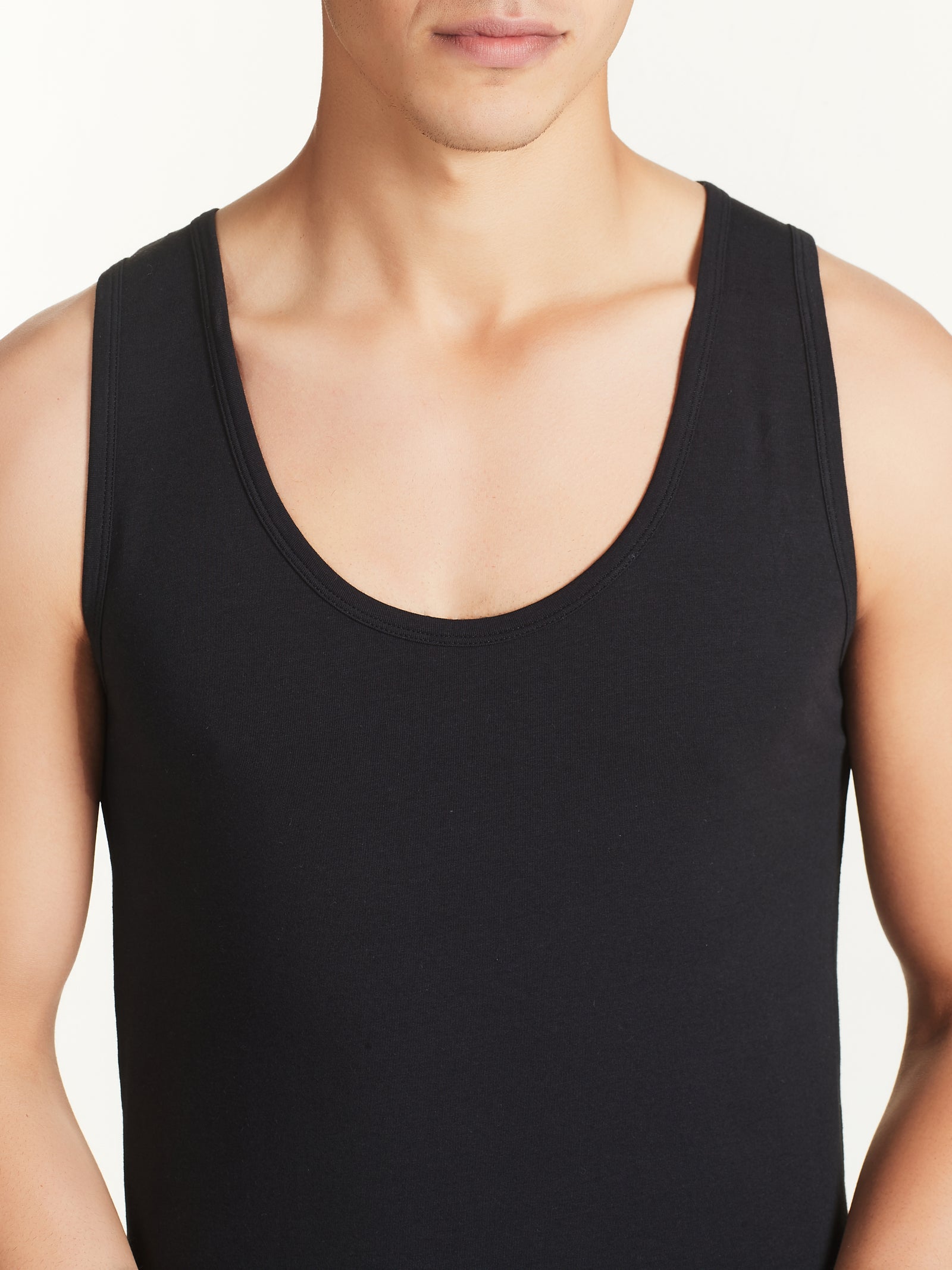 Ragno Dynamic Canottiera Uomo Nero Bipack Cotone