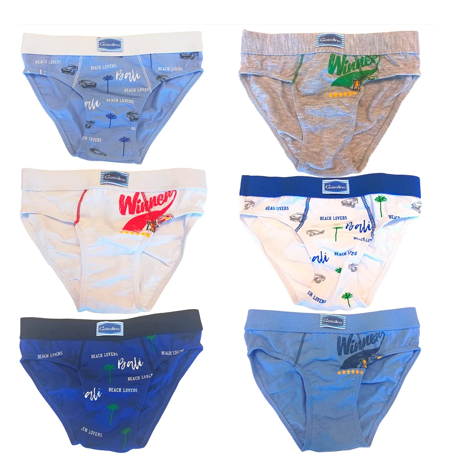 Lady C Slip Bimbo Cotone 6 Pezzi 7 Anni Fantasia