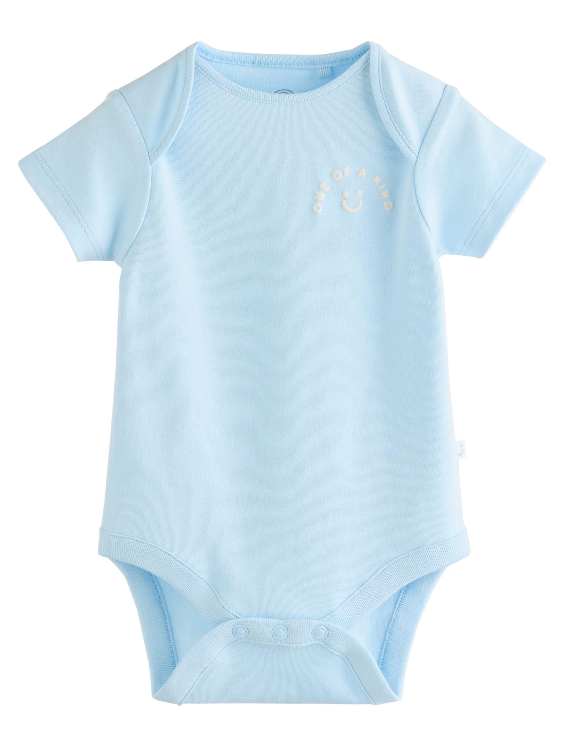 Next Body Neonato Maniche Corte 5 Pezzi Cotone Blu