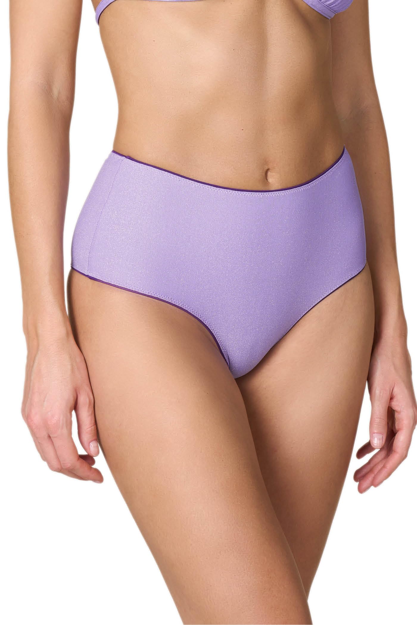 Goldenpoint Lamè Brasiliana Fianco Alto Slip Lurex