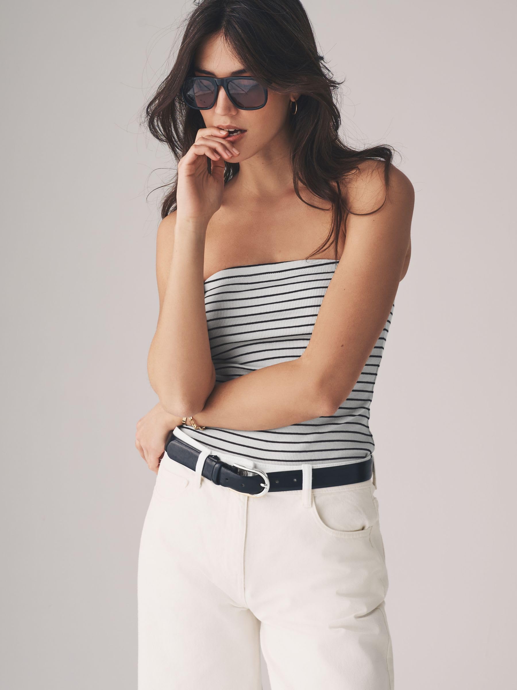 Geo Next The Set top fascia donna 5 pezzi a coste elastico