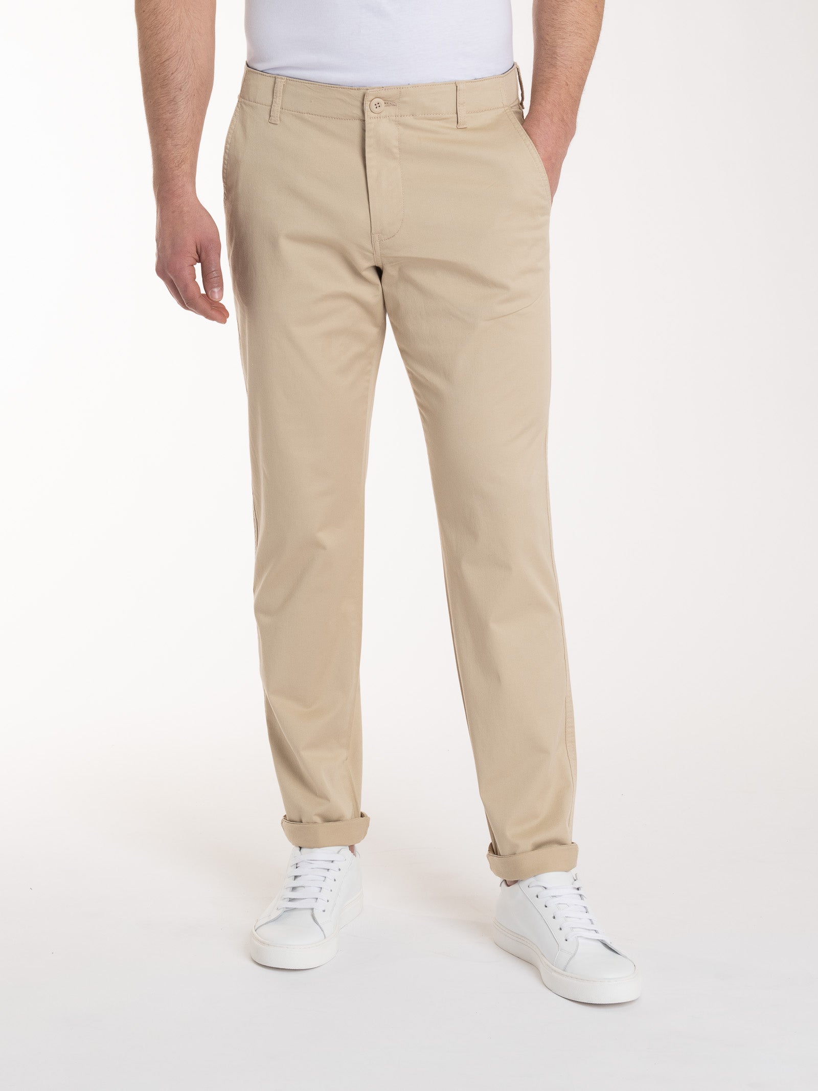 Ragno Compact Chino uomo Irish Cream cotone elasticizzato