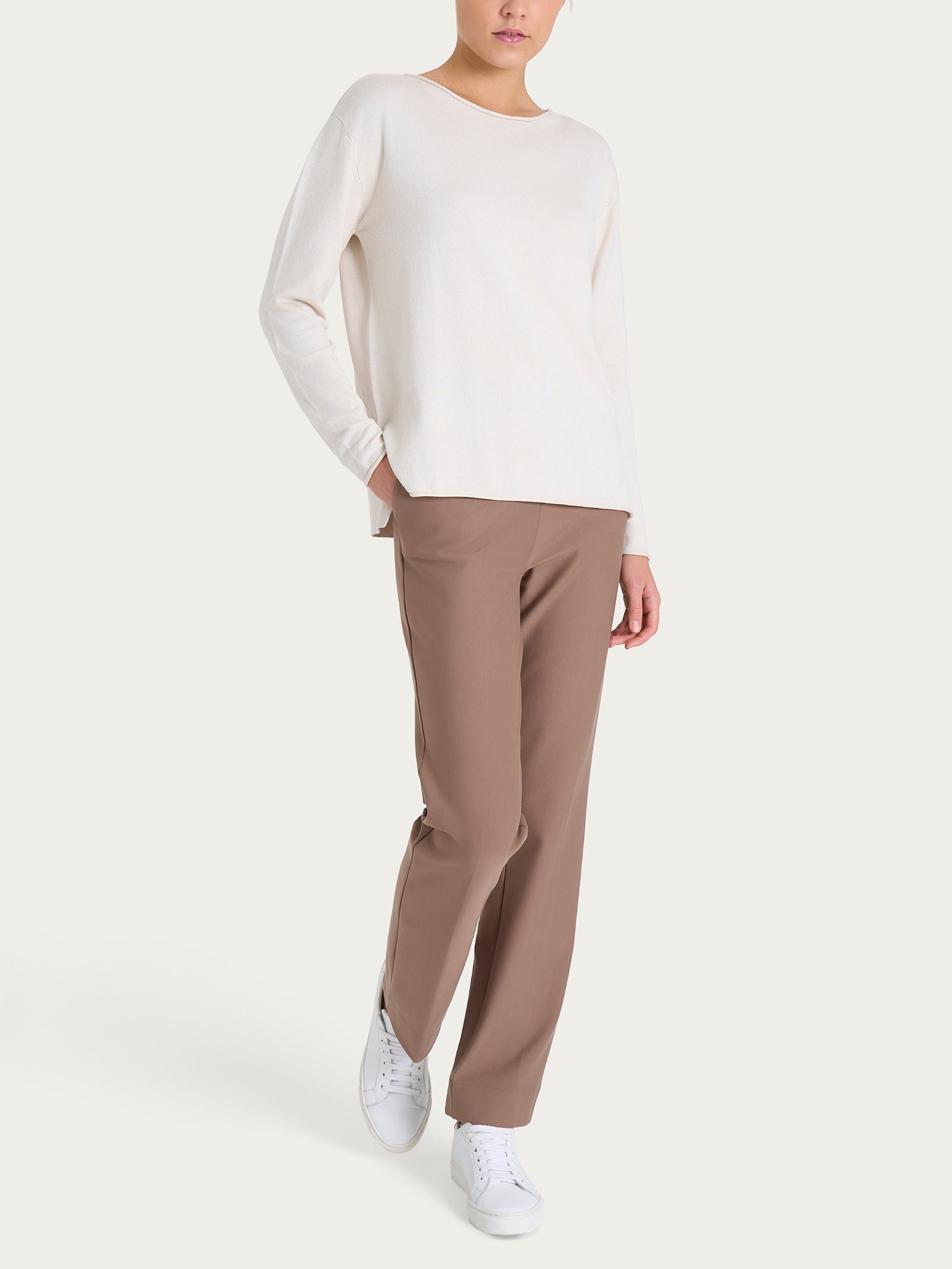 Ragno Four Seasons maglia barchetta donna champignon viscosa
