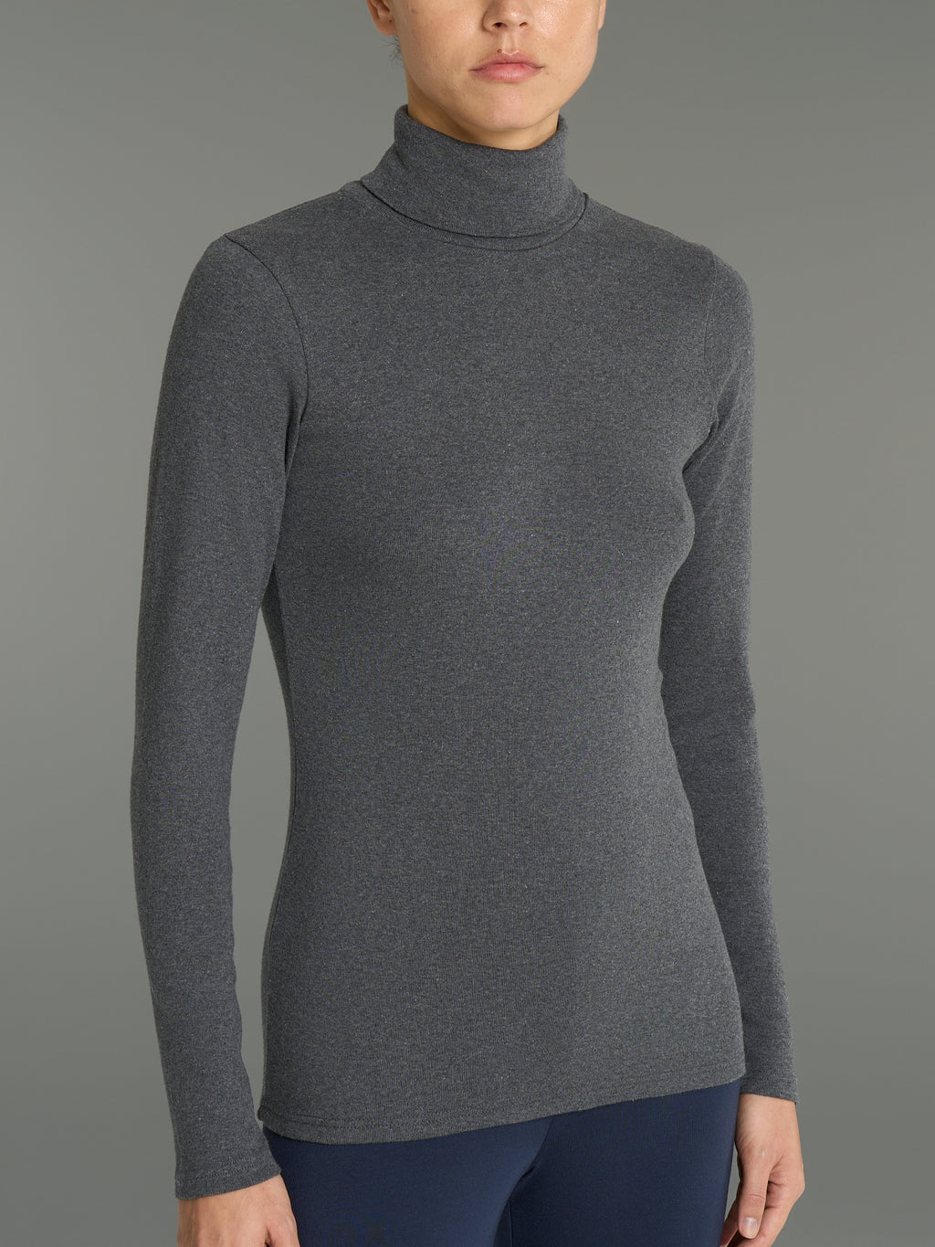 Ragno Thermo Cotton dolcevita donna lead melange termica