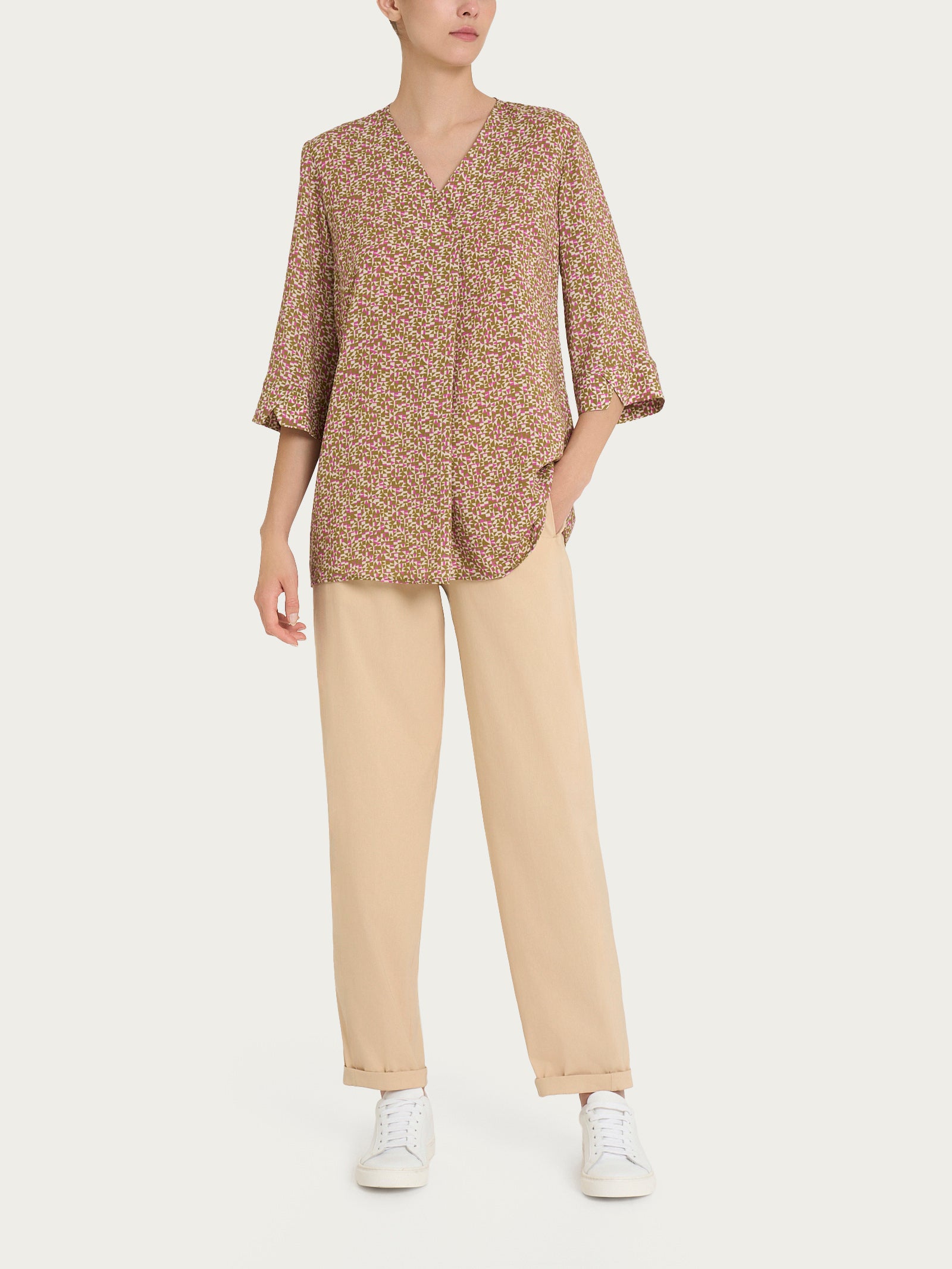 Ragno Ecoseta blusa donna Cattleya manica 3/4