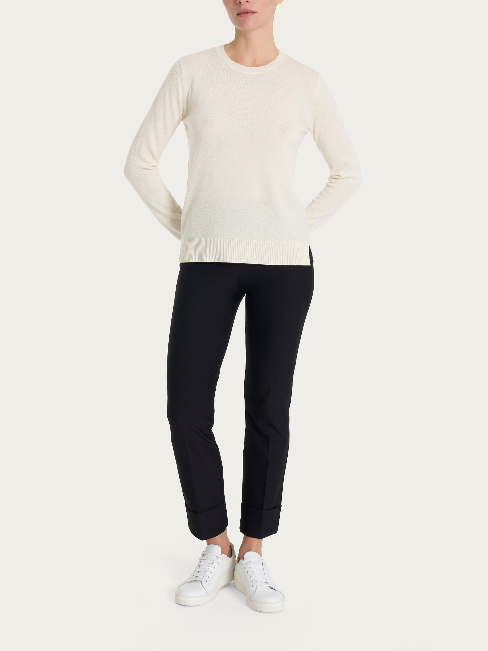 Ragno Cashmerino Girocollo Maglia Orchid Petal Misto Lana