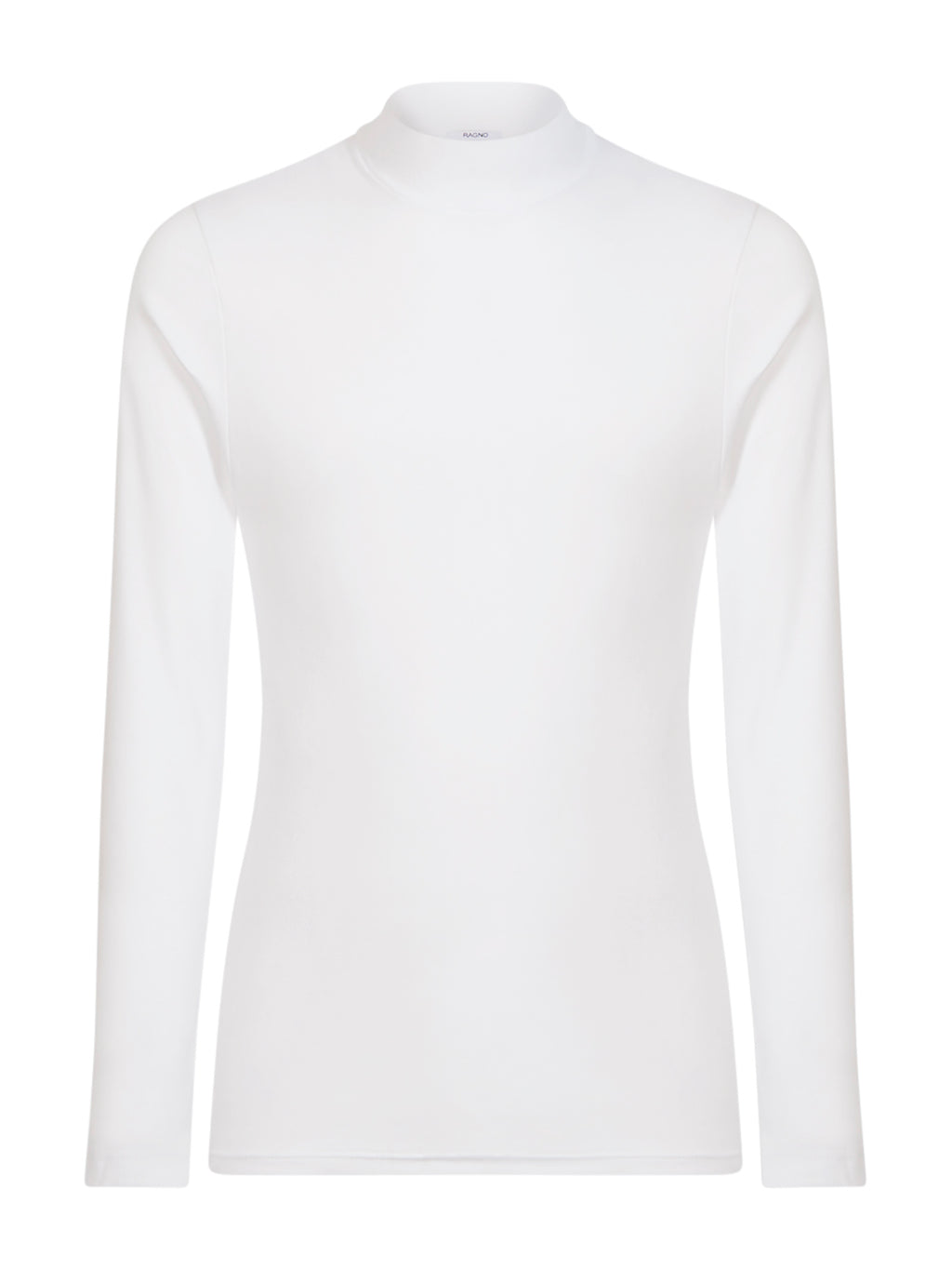 Ragno Lupetto Caldo Cotone Maglia Bianco Collo Alto