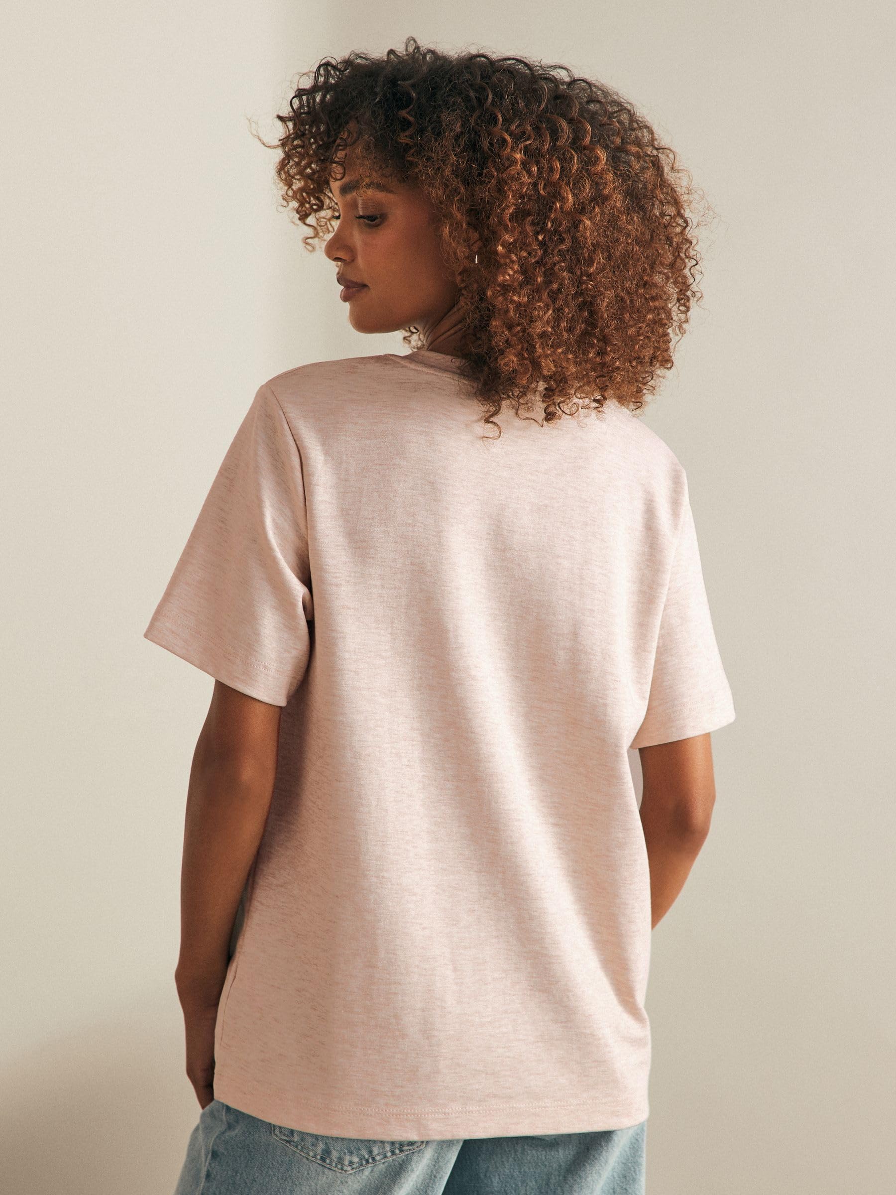 Next Basic Pesanti T-shirt Donna Confezione 3 Taglia 44 Tessuto pesante
