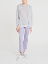 Ragno Crêpe Lurex Cardigan aperto White elegante